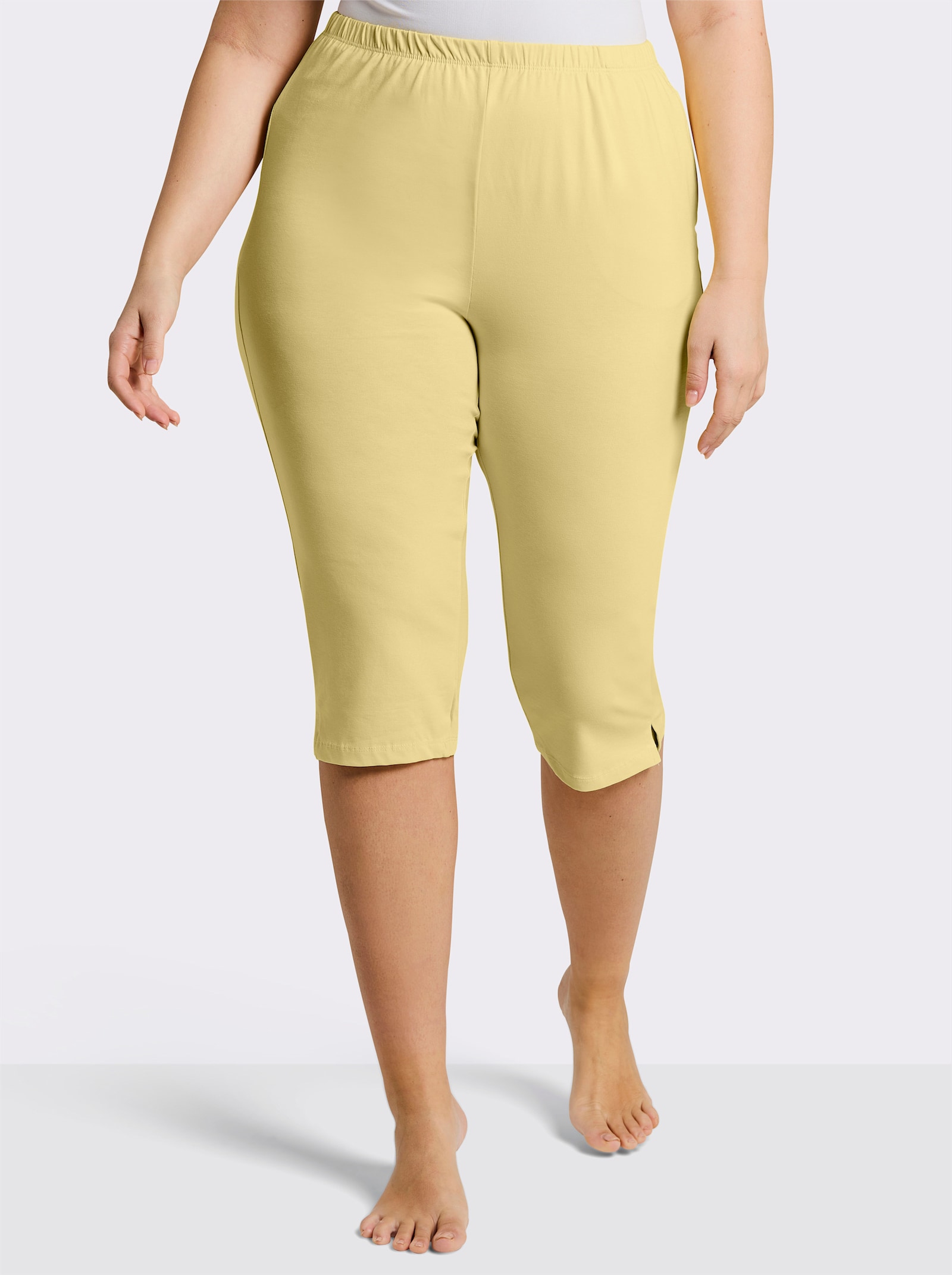 feel good Capri-Hosen - weiß + zitrone