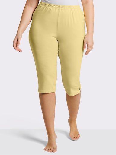 feel good Capri-Hosen - weiß + zitrone