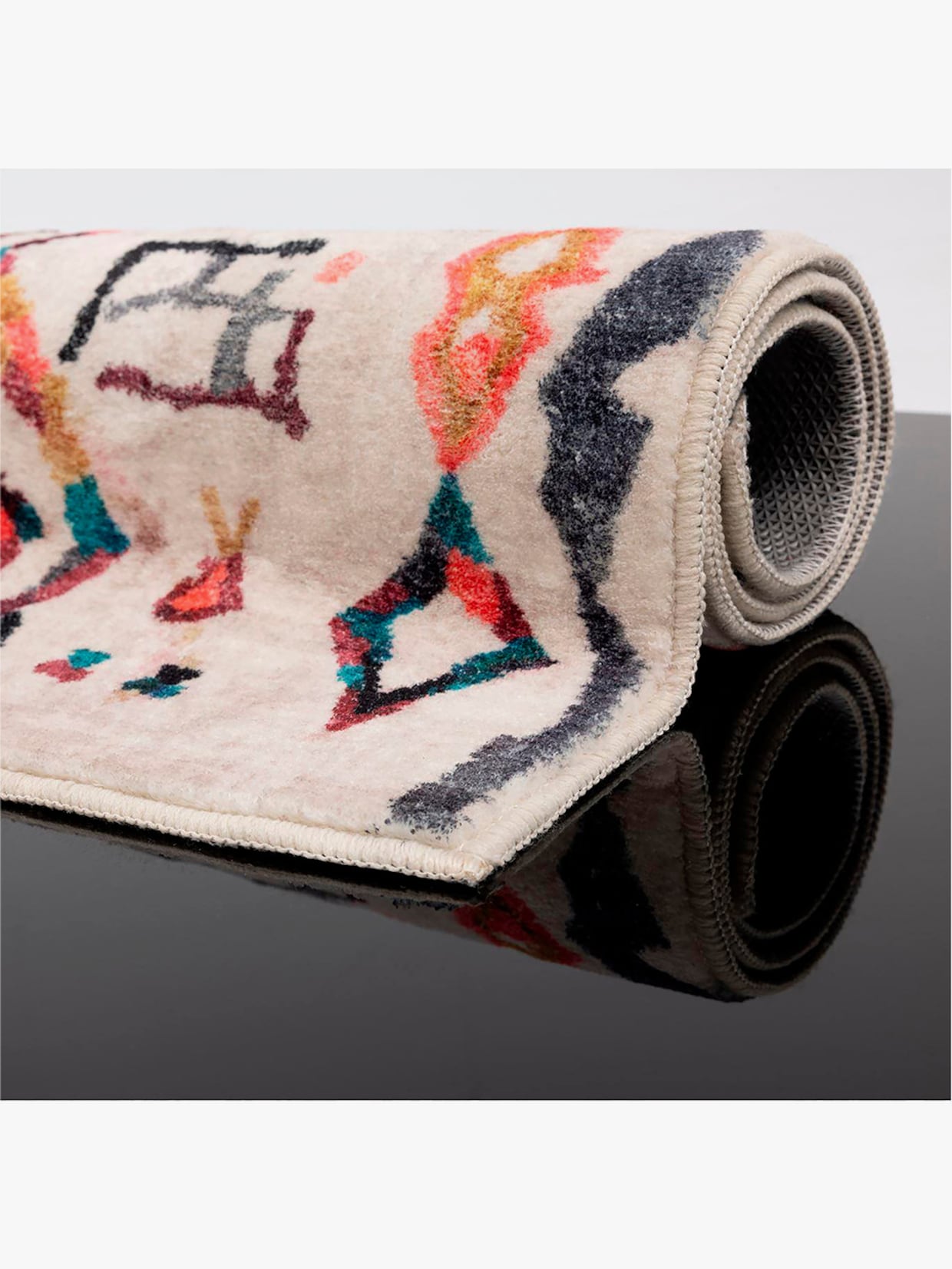 Theko Badematte - natur-bunt