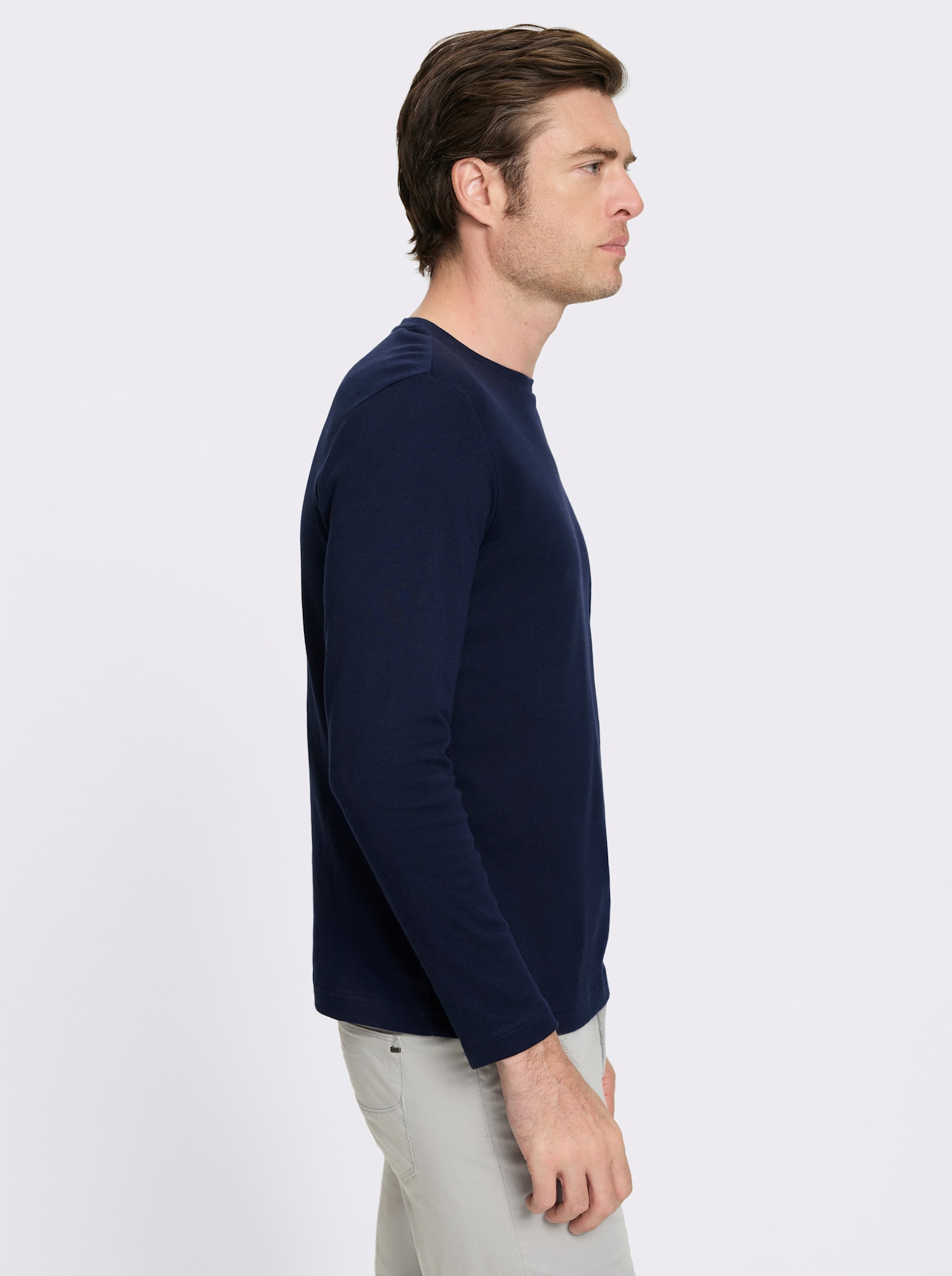 Catamaran Langarmshirt - marine-bedruckt