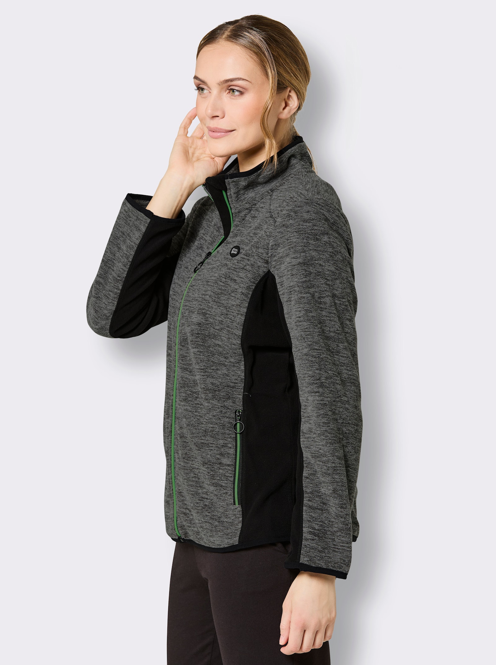Catamaran Sports Fleecejacke mit Antipilling-Ausrüstung - graphit-meliert