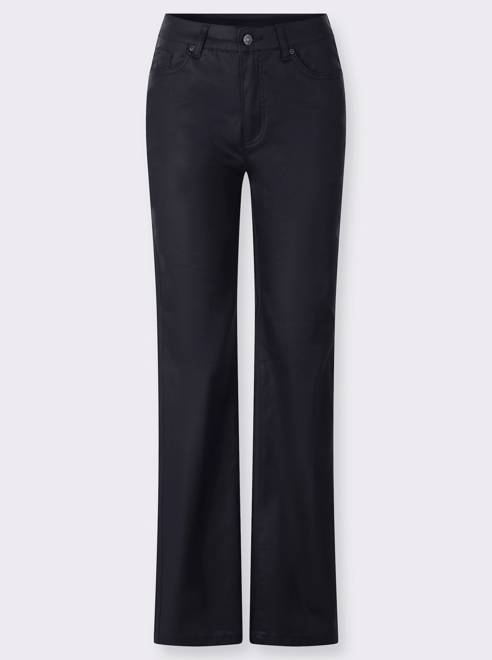 heine Bootcut-Jeans in Glanz-Optik - marine