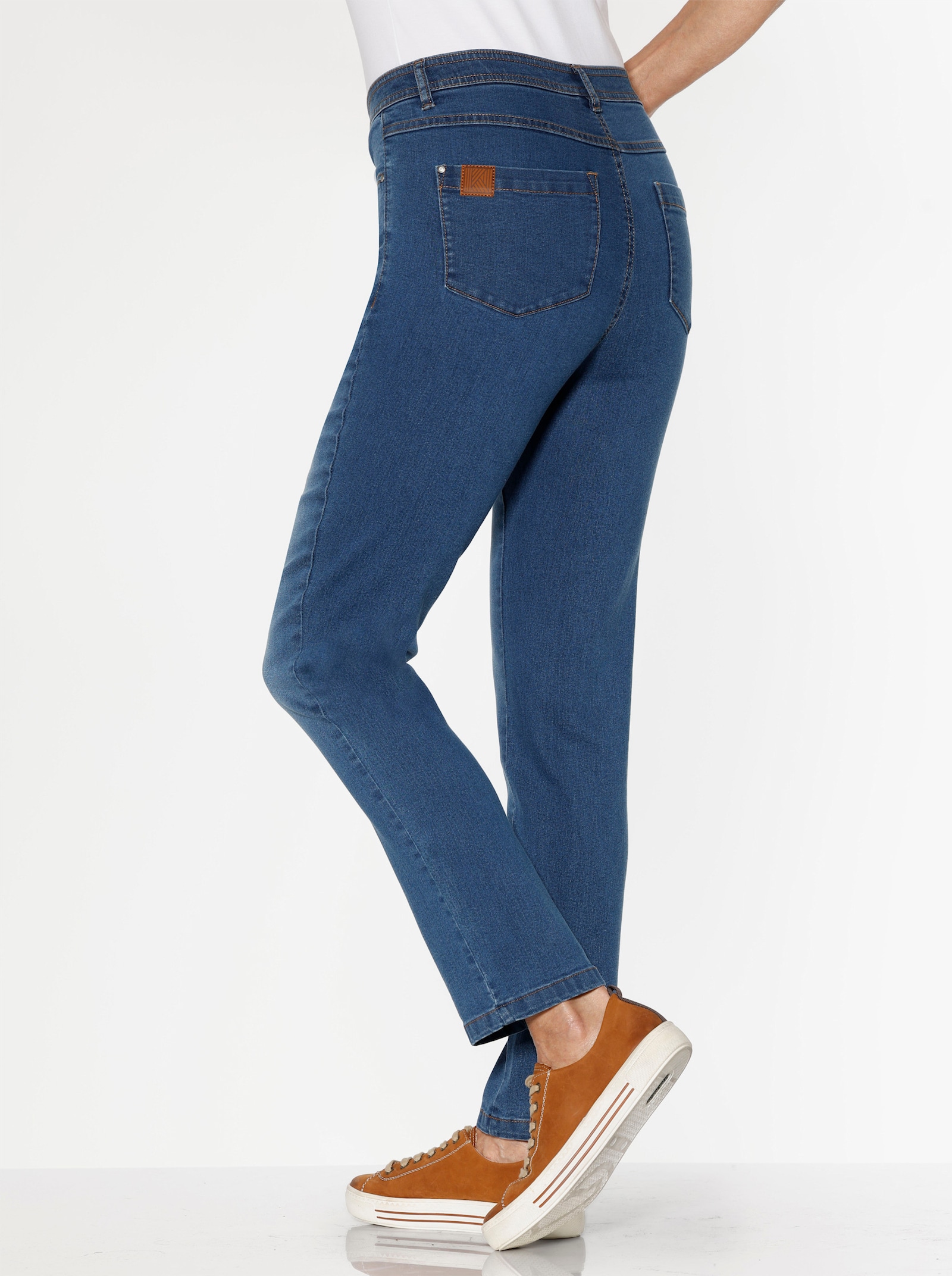 Jeans i 5-ficksmodell - blue-stone-washed