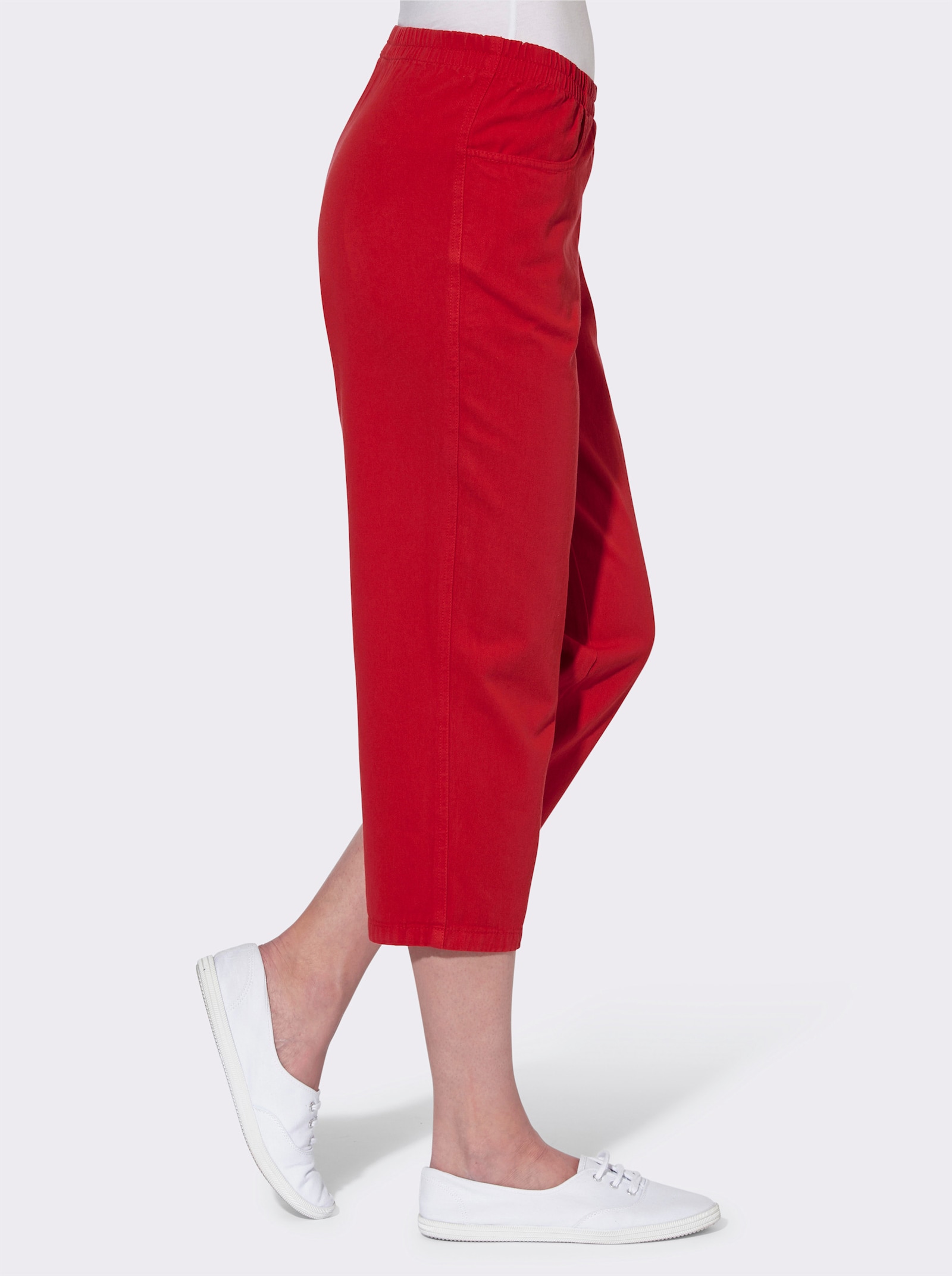 Caprihose in TREVIRA-Qualität - rot