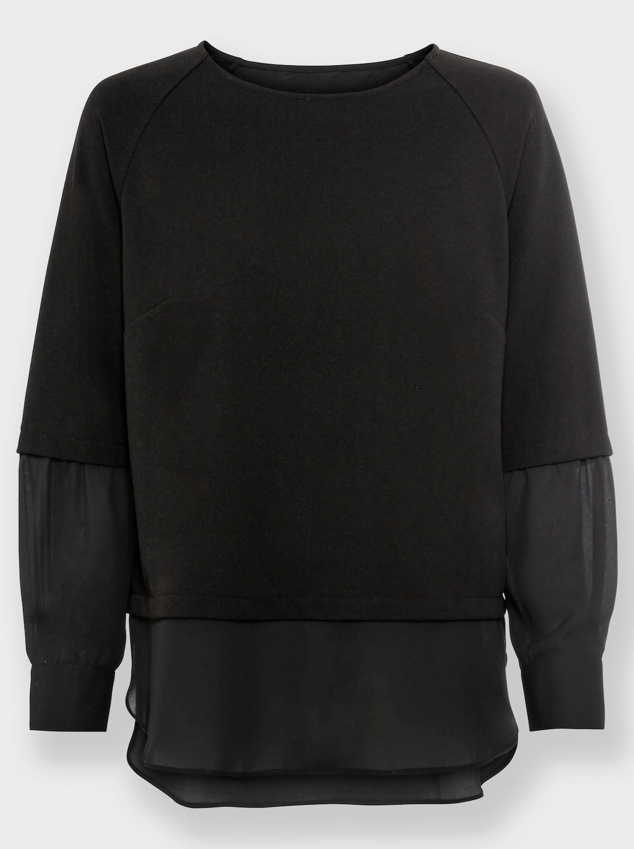 heine Blouse met lange mouwen - zwart