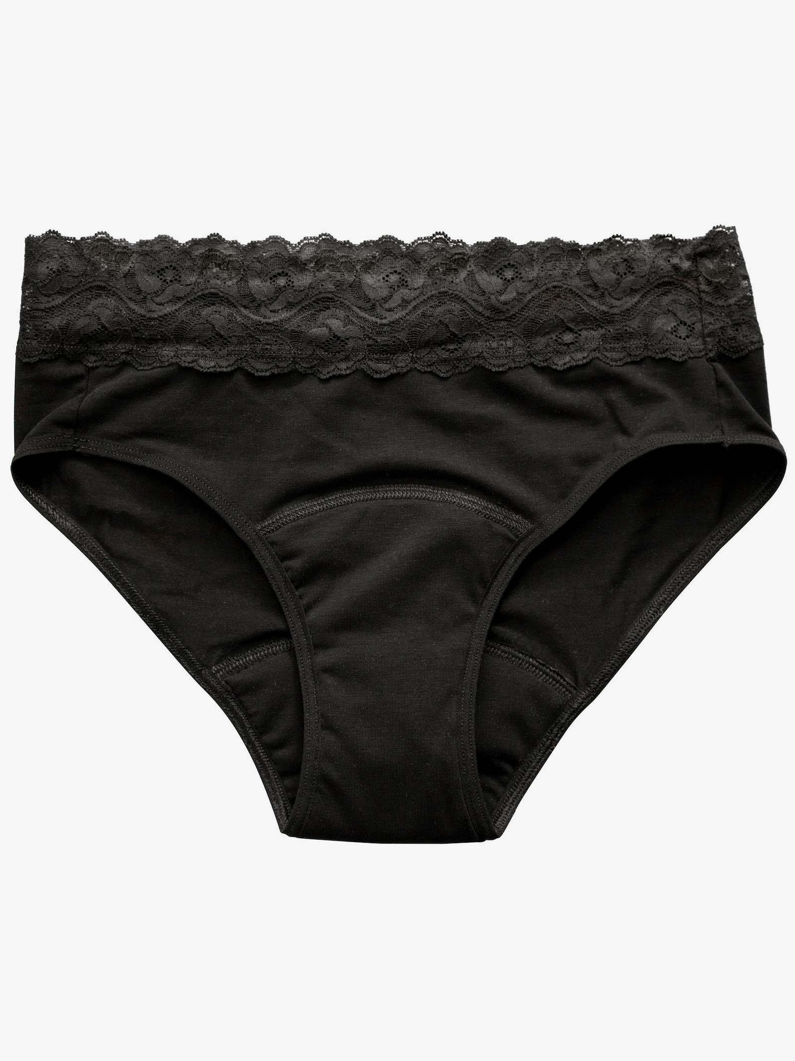 Hygiene-Spitzenslip - schwarz