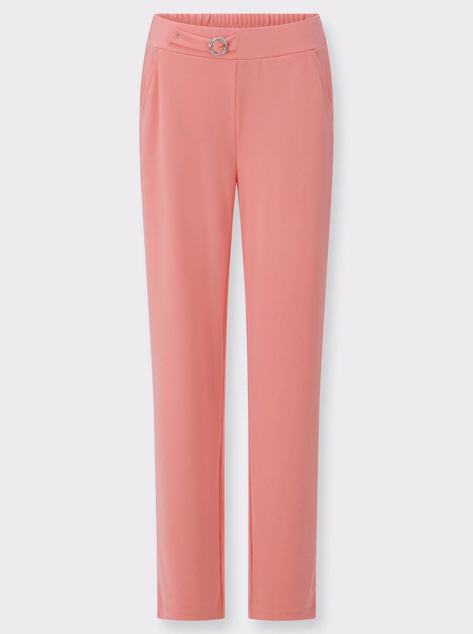 Schlupfhose mit Zierschnalle - flamingo
