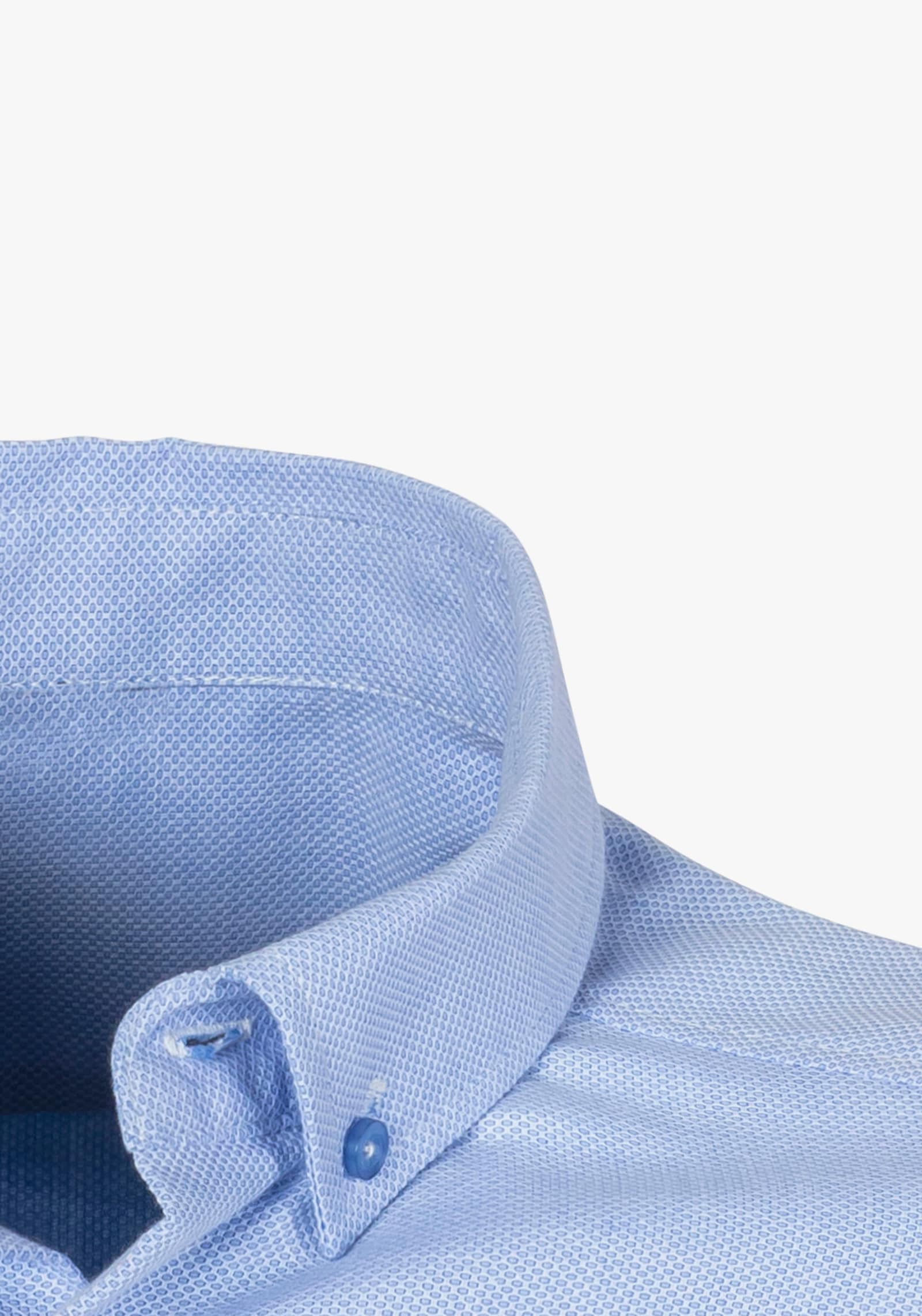 H.I.S Langarmhemd - hellblau