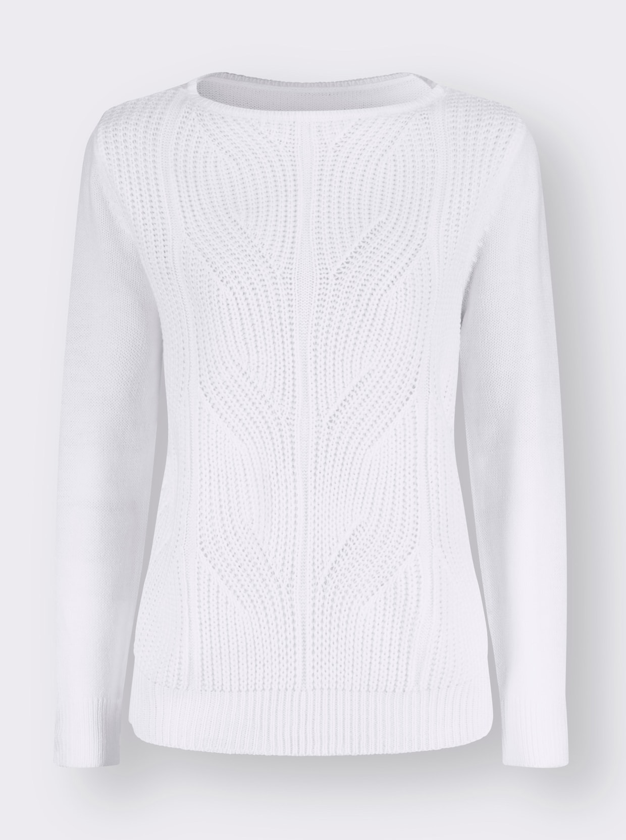 Pletený pulóver - biela