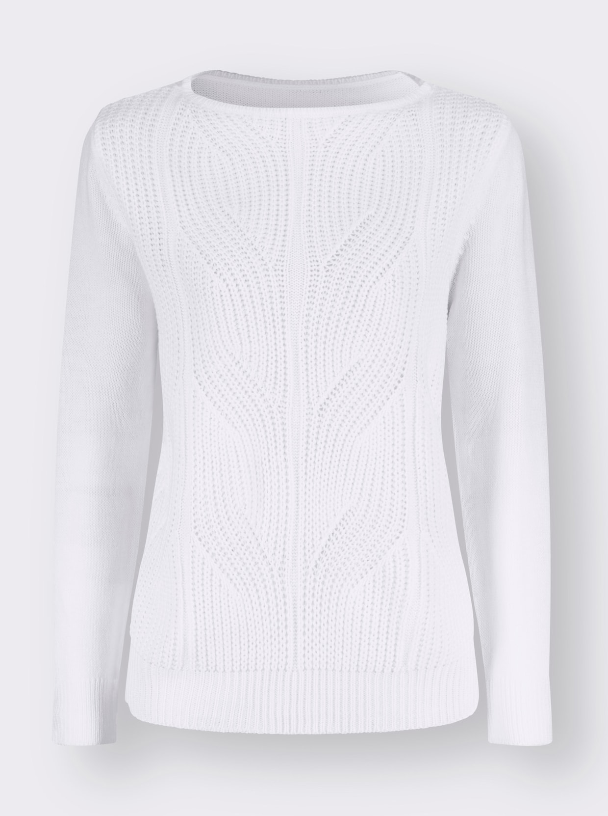 Strickpullover - weiss