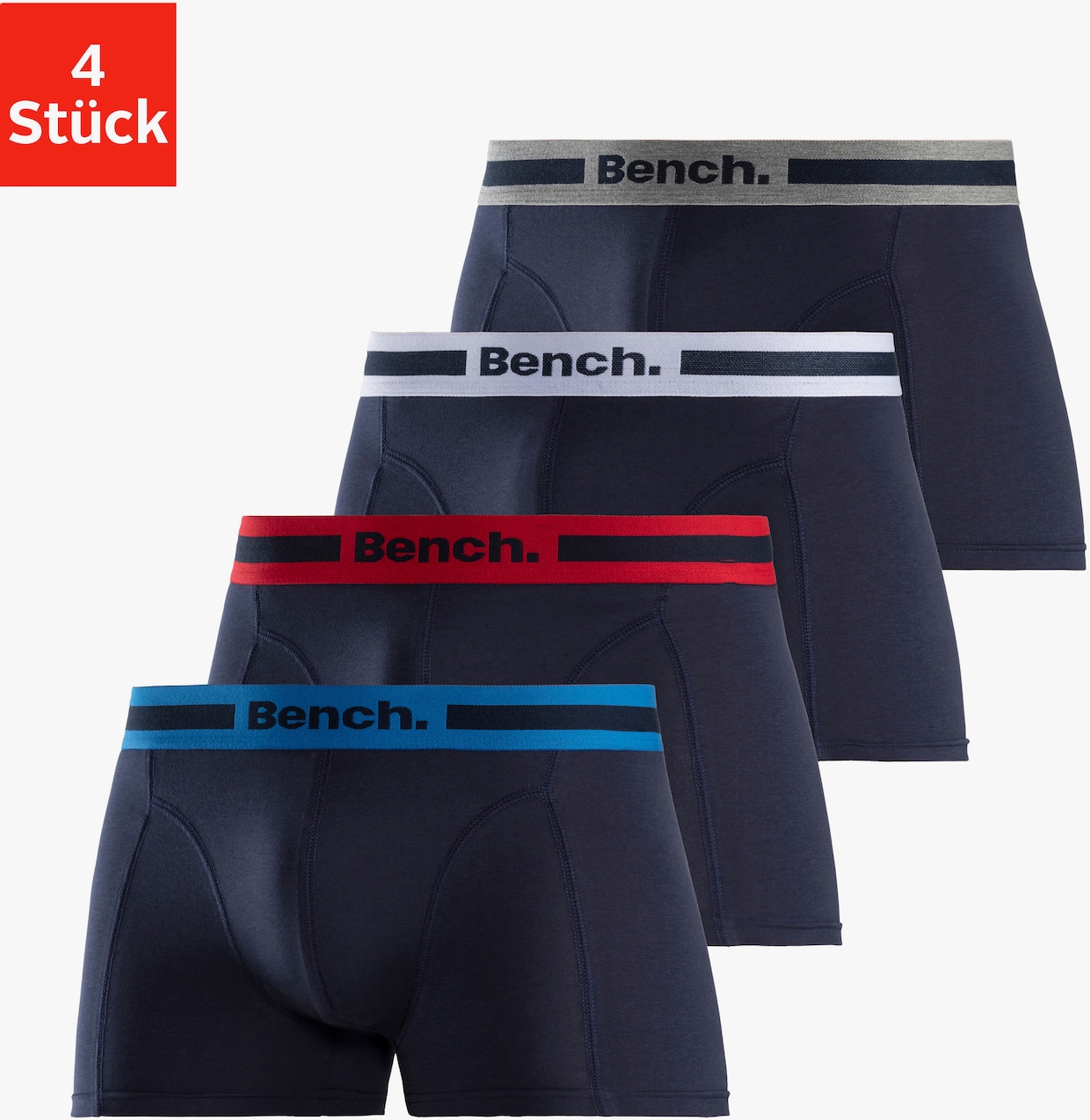 Bench. Boxer - navy-blau, navy-grau-meliert, navy-rot, navy-weiß