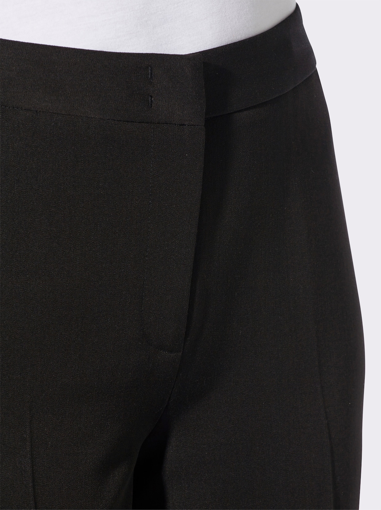 Hose mit weitem Bein - schwarz