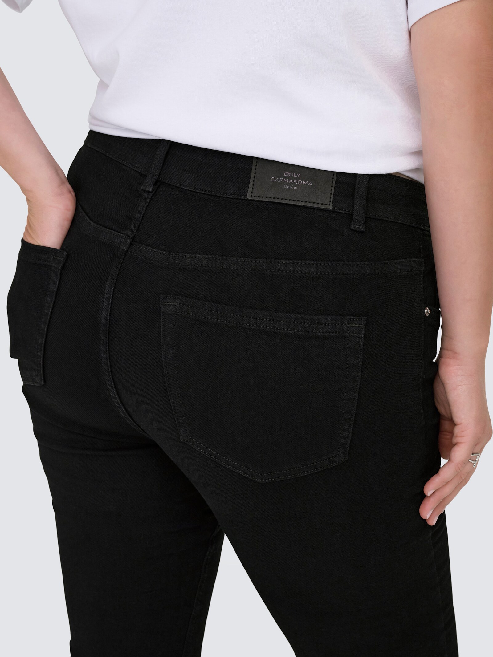 Skinny-fit-Jeans - black denim