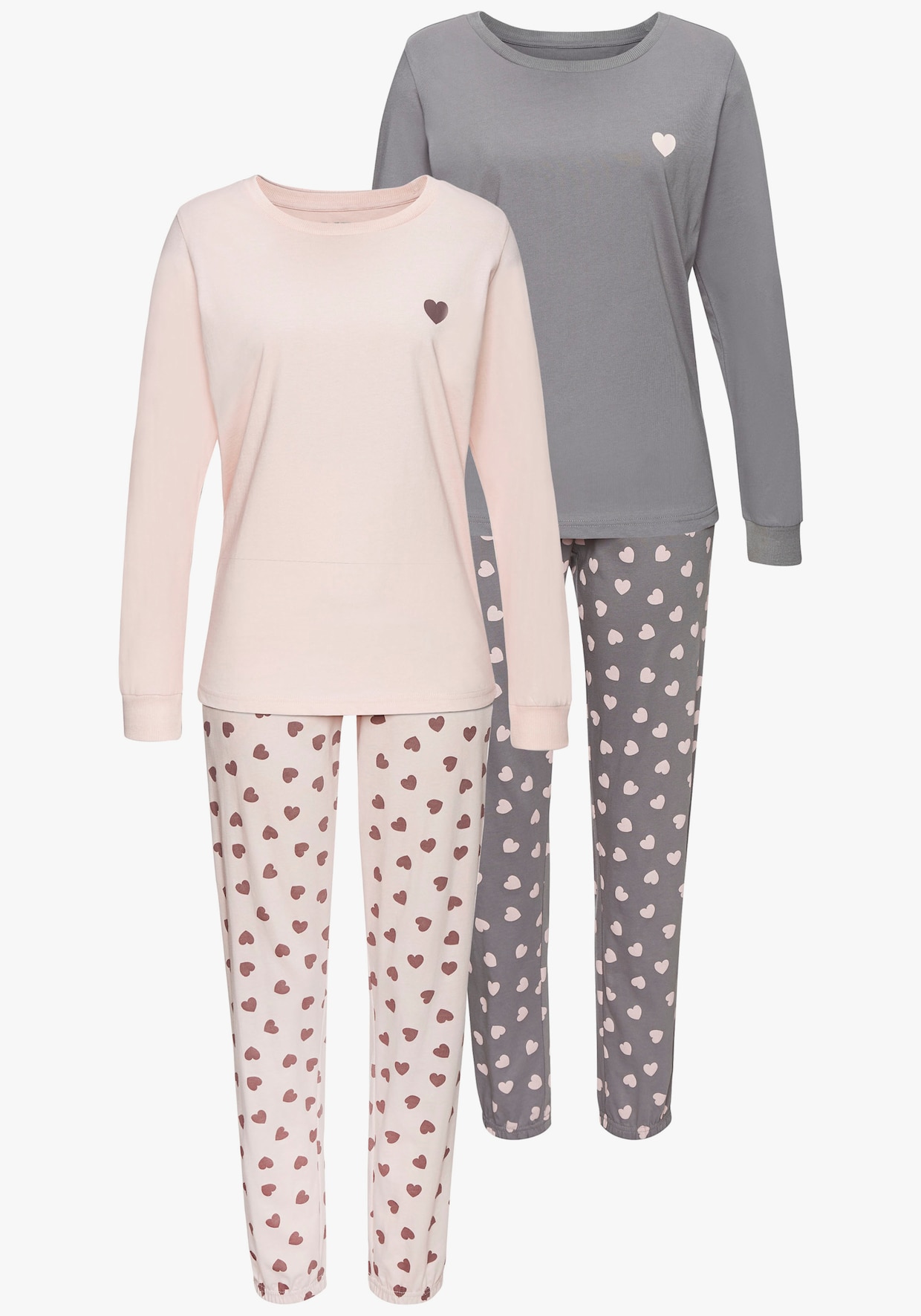 Vivance Dreams Pyjama - taupe + rosa