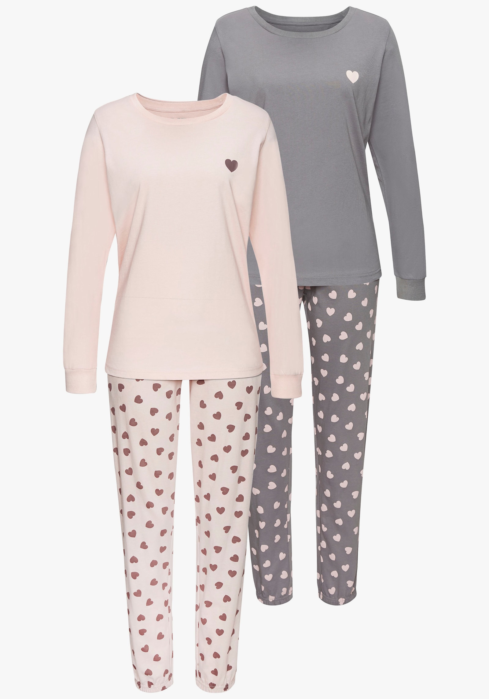 Vivance Dreams Pyjama - taupe + rose