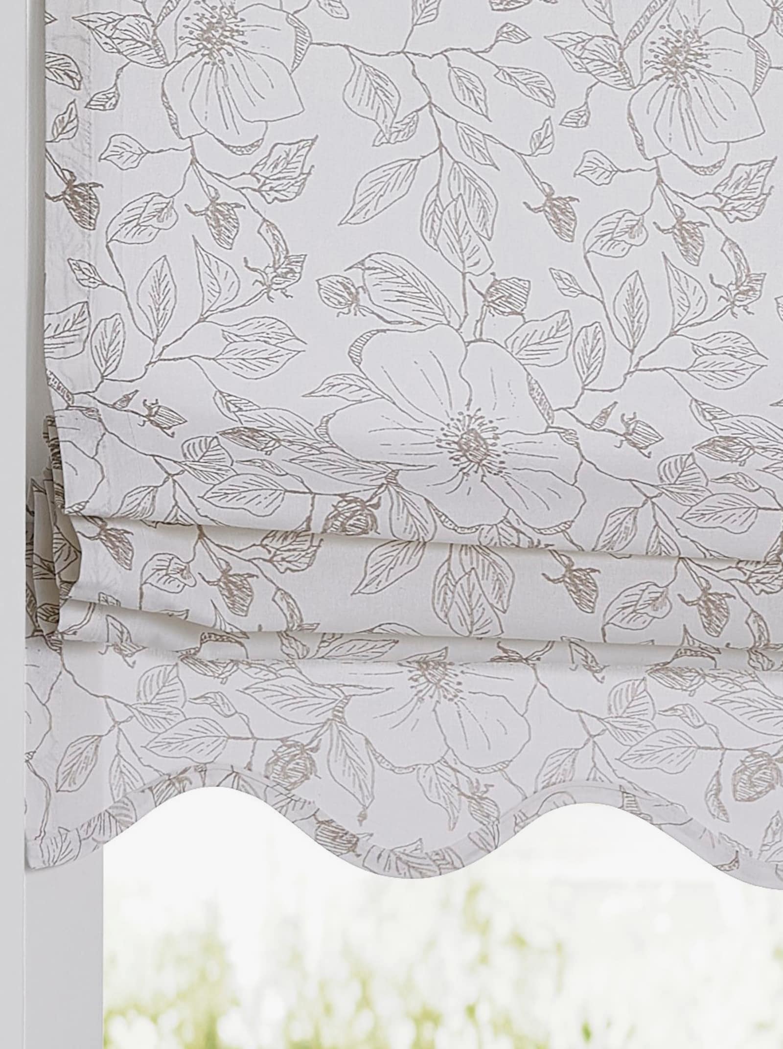 heine home Raffrollo - weiß-natur