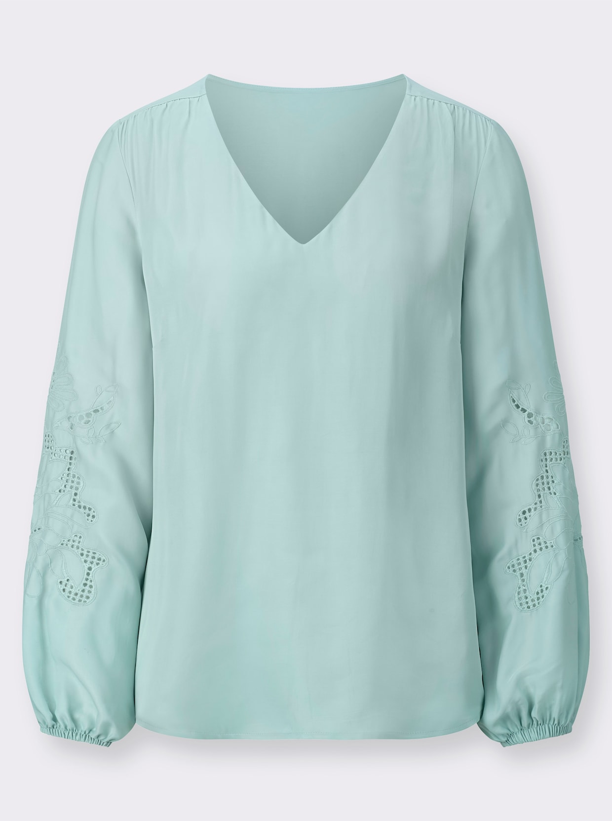 Comfortabele blouse - kalkmint