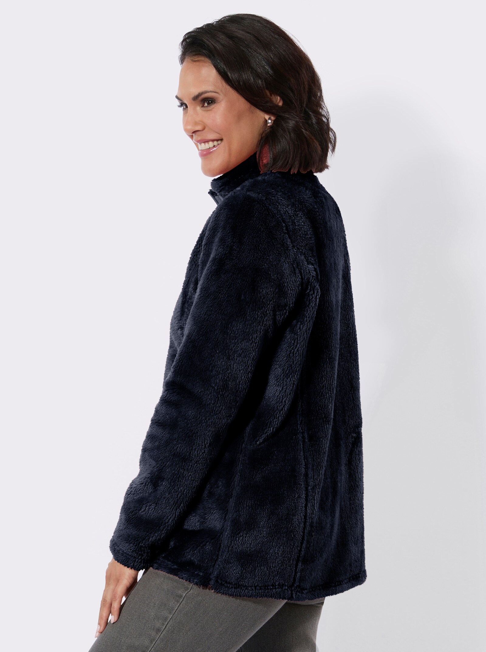 Wendejacke mit Wende-Funktion - eisblau-marine