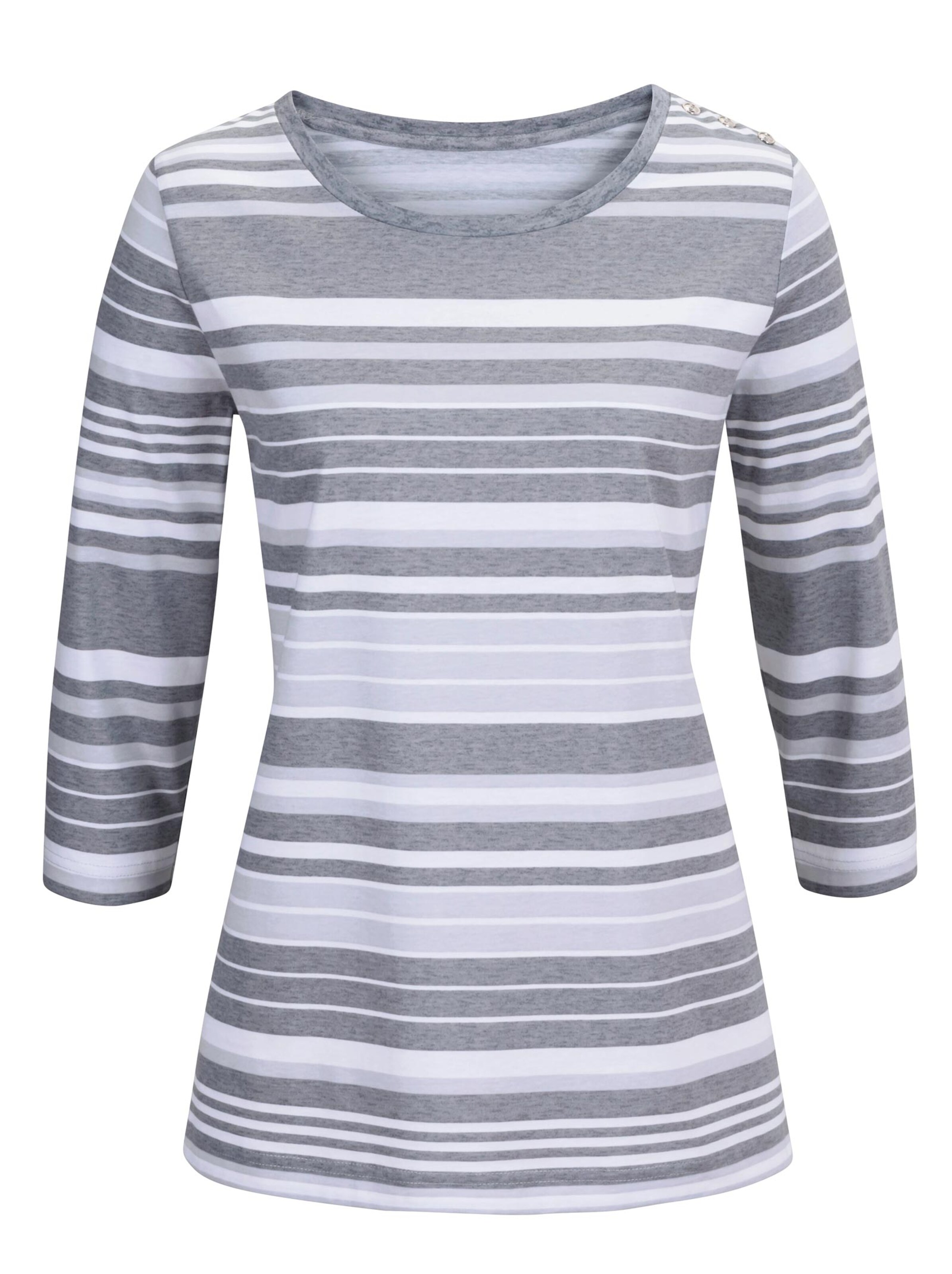 Shirt - grau-geringelt