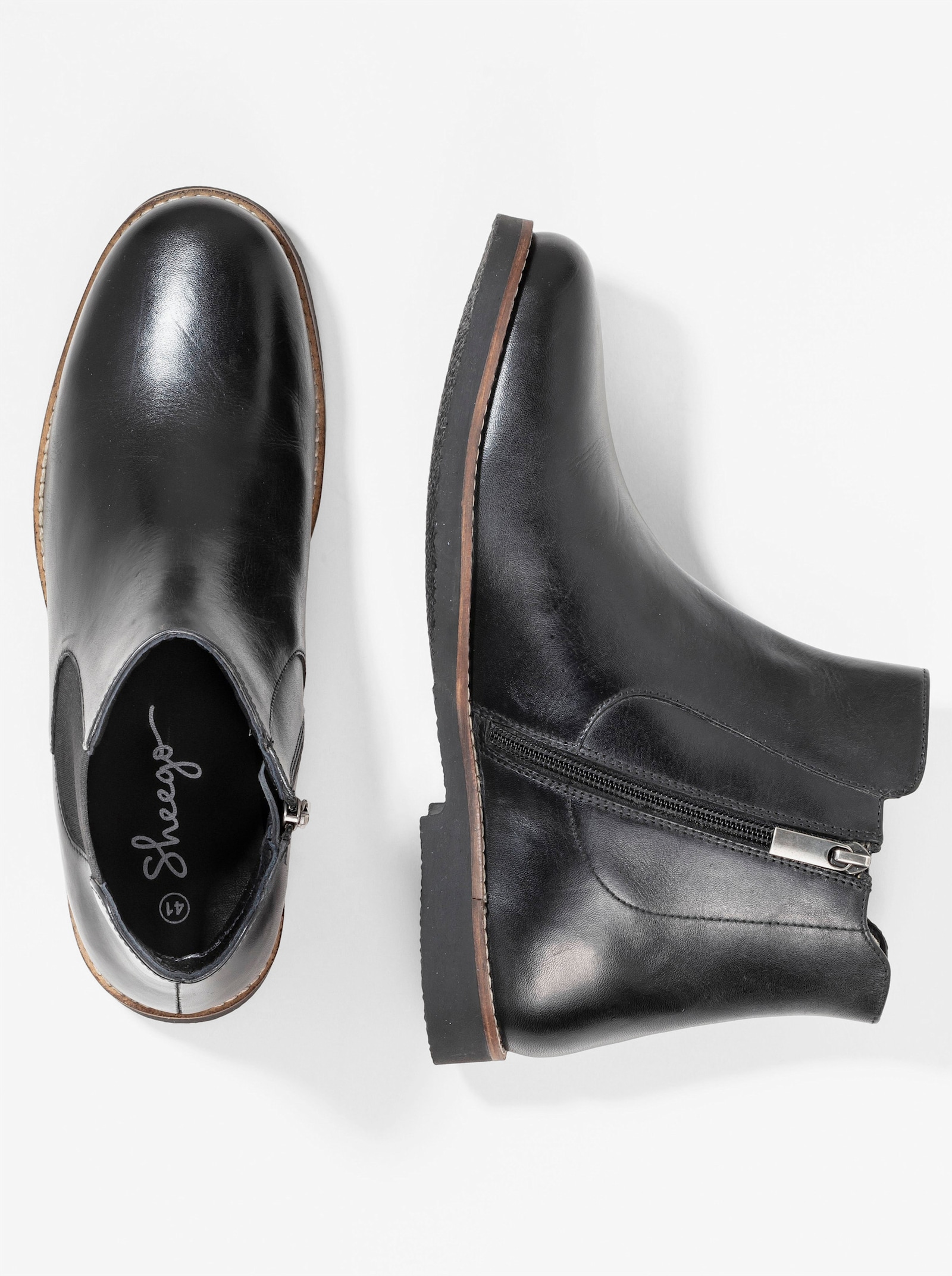 sheego Stiefelette - schwarz