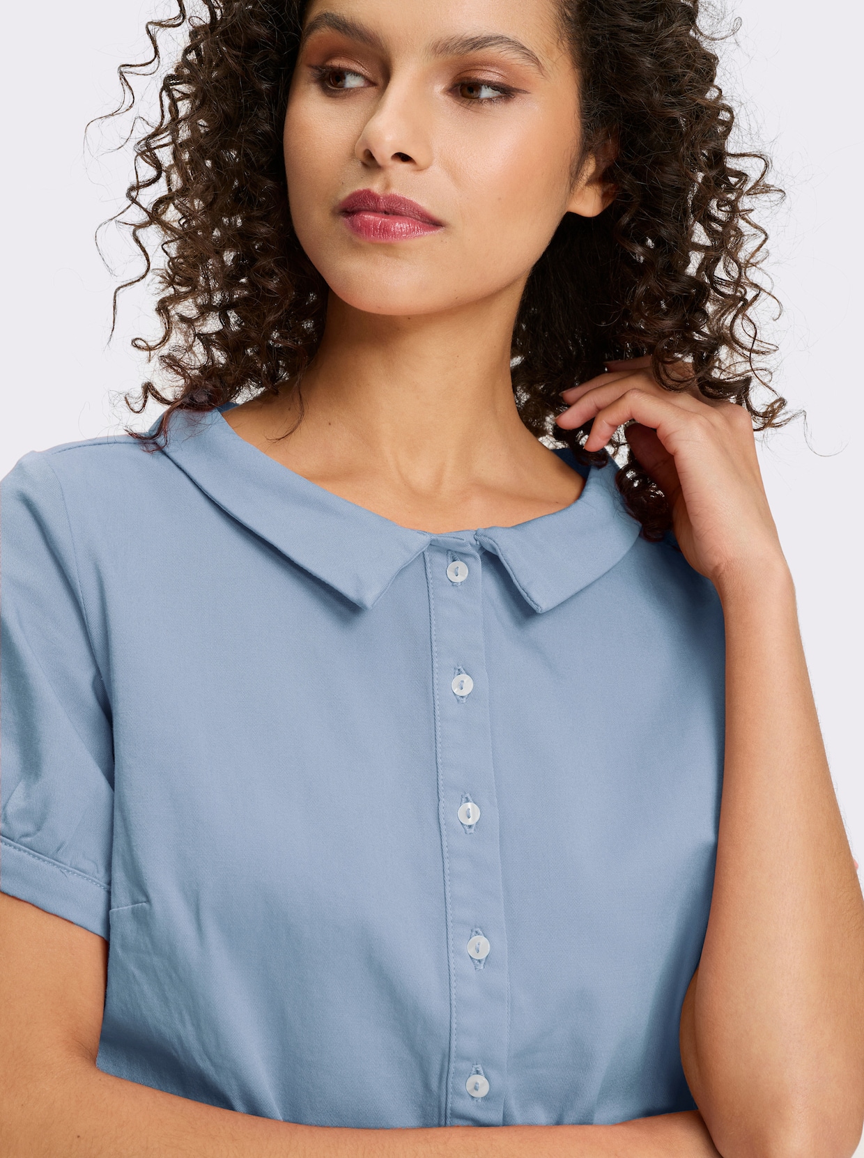 heine Jeansbluse - eisblau