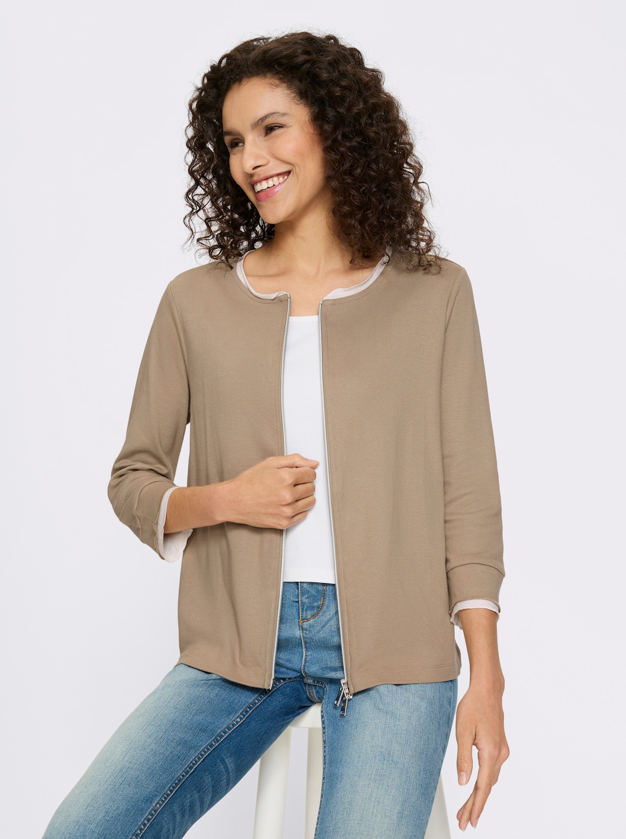 heine Shirtjacke - schlamm