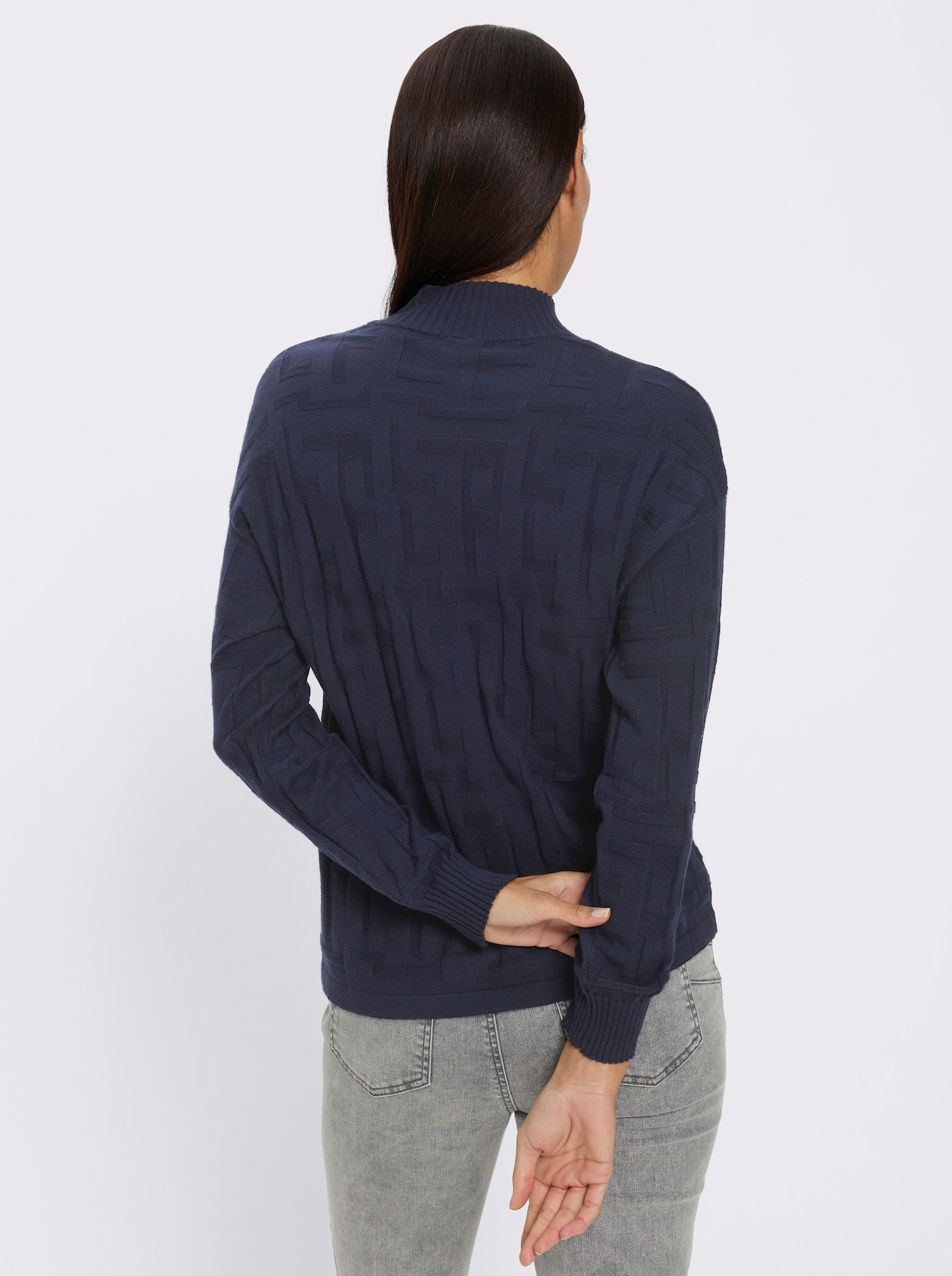 heine Jacquardpullover - marine