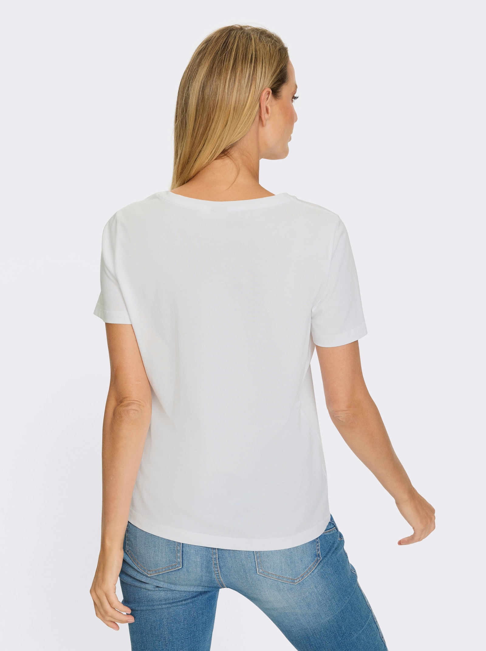 heine T-Shirt Mit Front-Druck - weiß