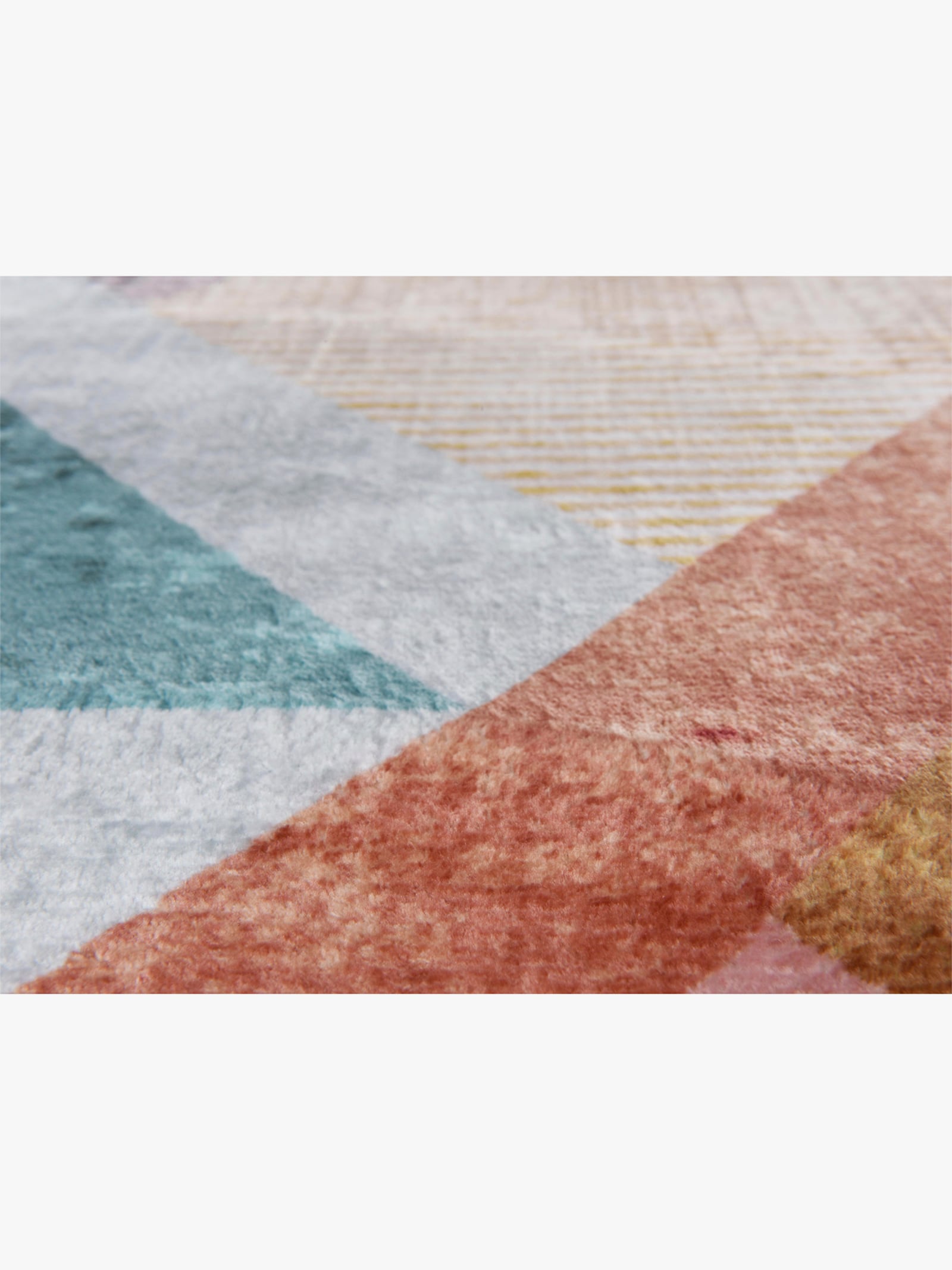 Theko Teppich - grau-bunt