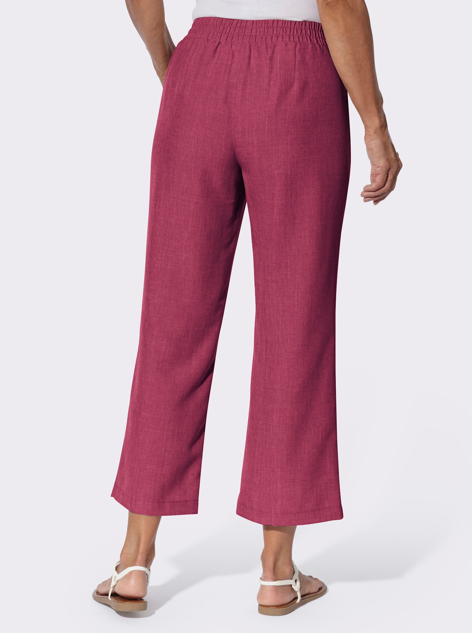 Culotte mit Knöpfen in Holz-Optik - malve