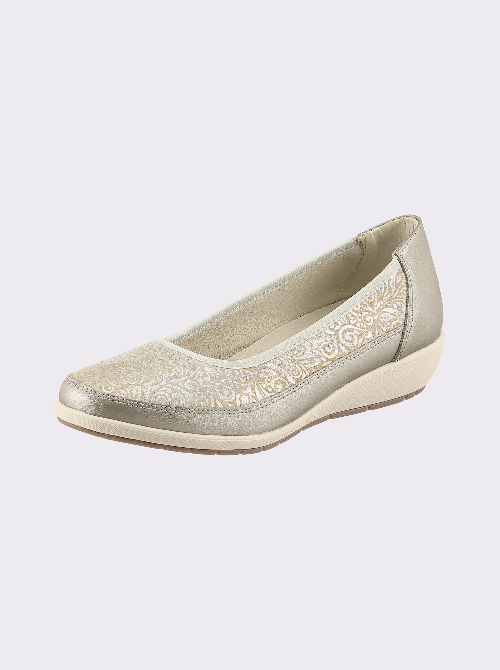airsoft comfort+ Ballerina - beige-gemustert
