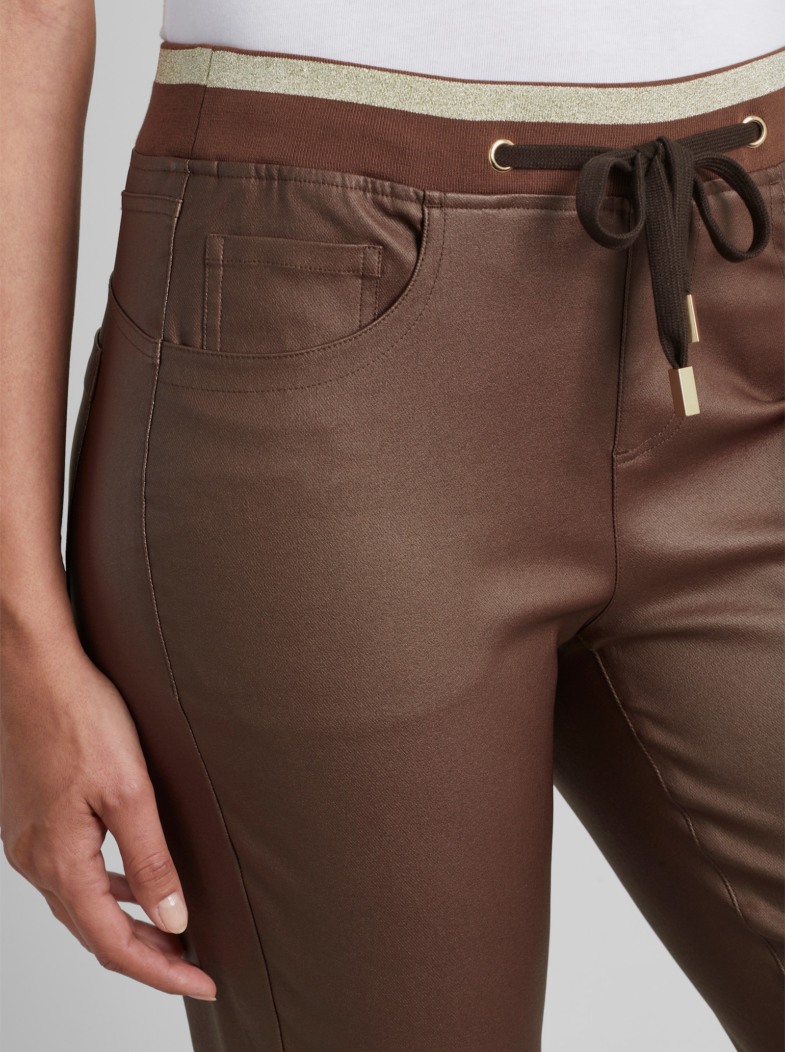 heine Schlupfhose mit Beschichtung - schoko