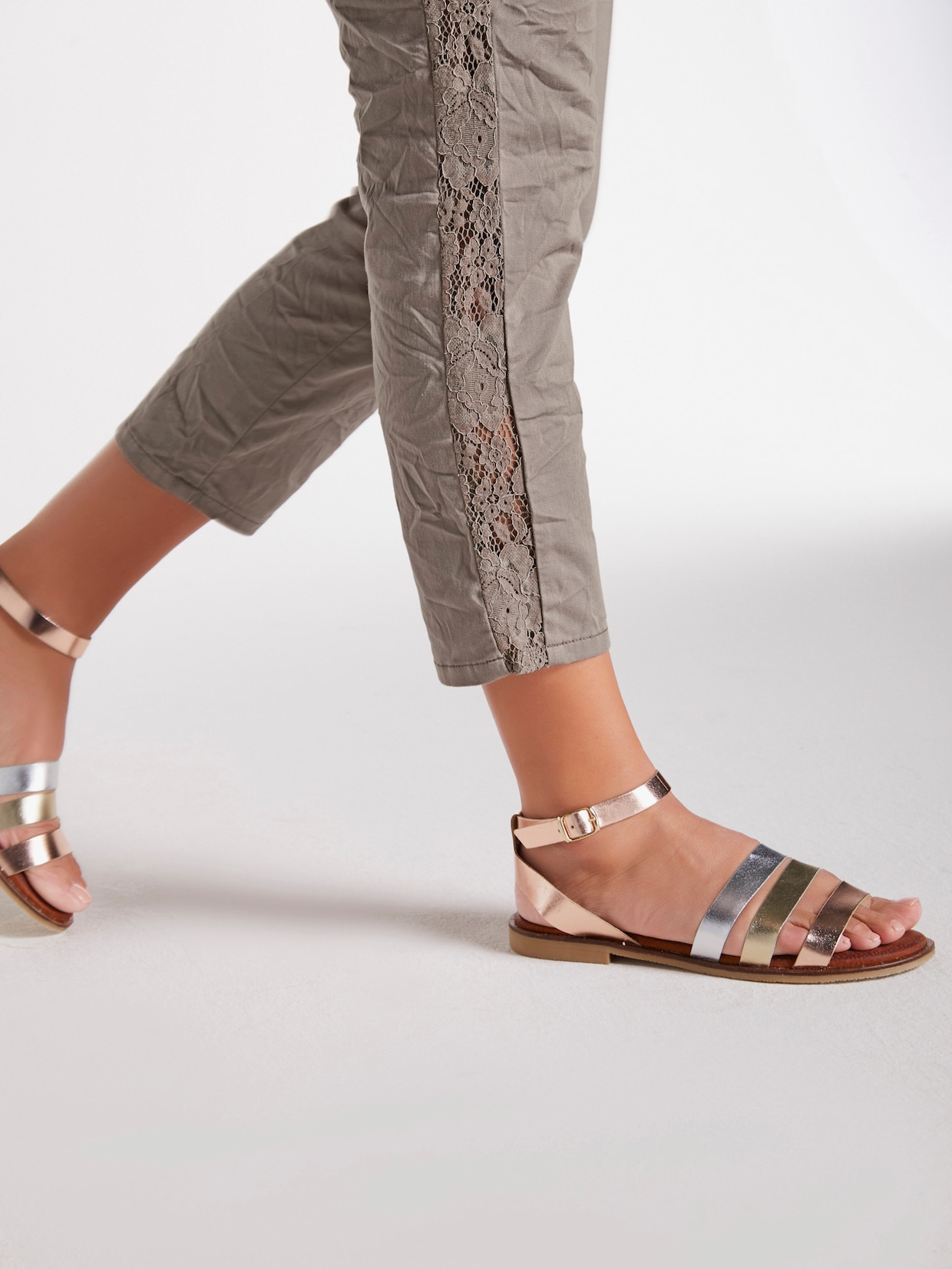 heine Pantalon 7/8 - taupe clair