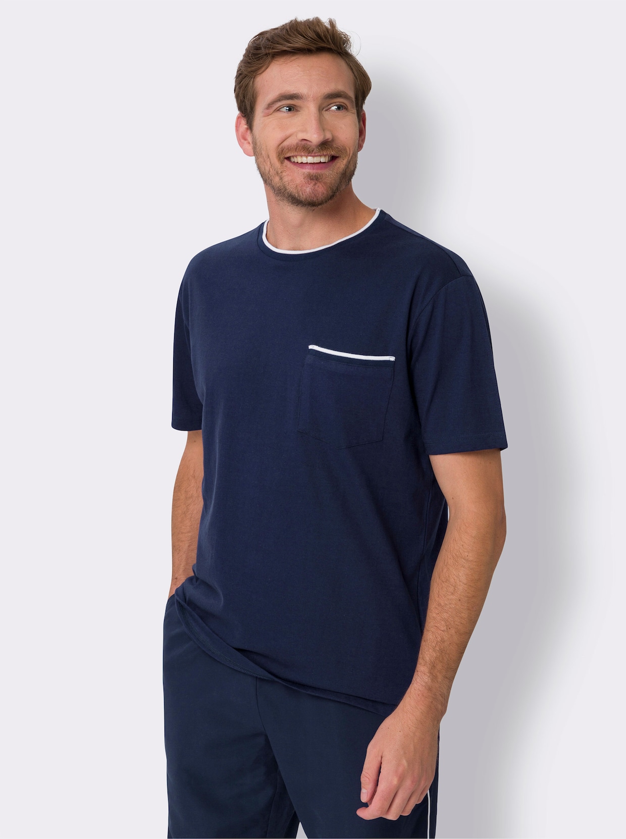 Voľnočasové tričko - námornícka modrá