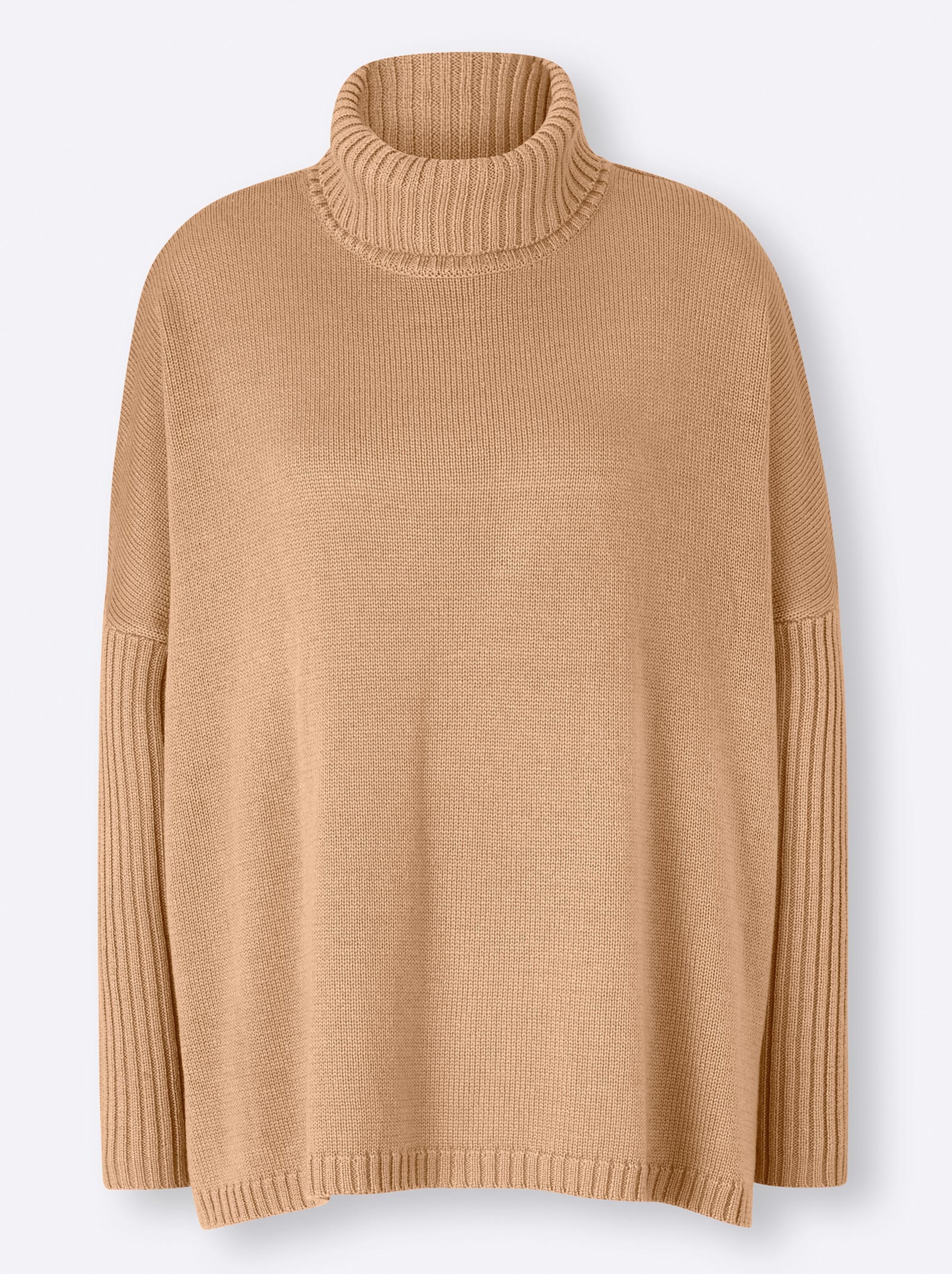 Damenmode Pullover Rick Cardona Rollkragen-Pullover in camel Damenmode Pullover Rick Cardona Rollkragen-Pullover in camel