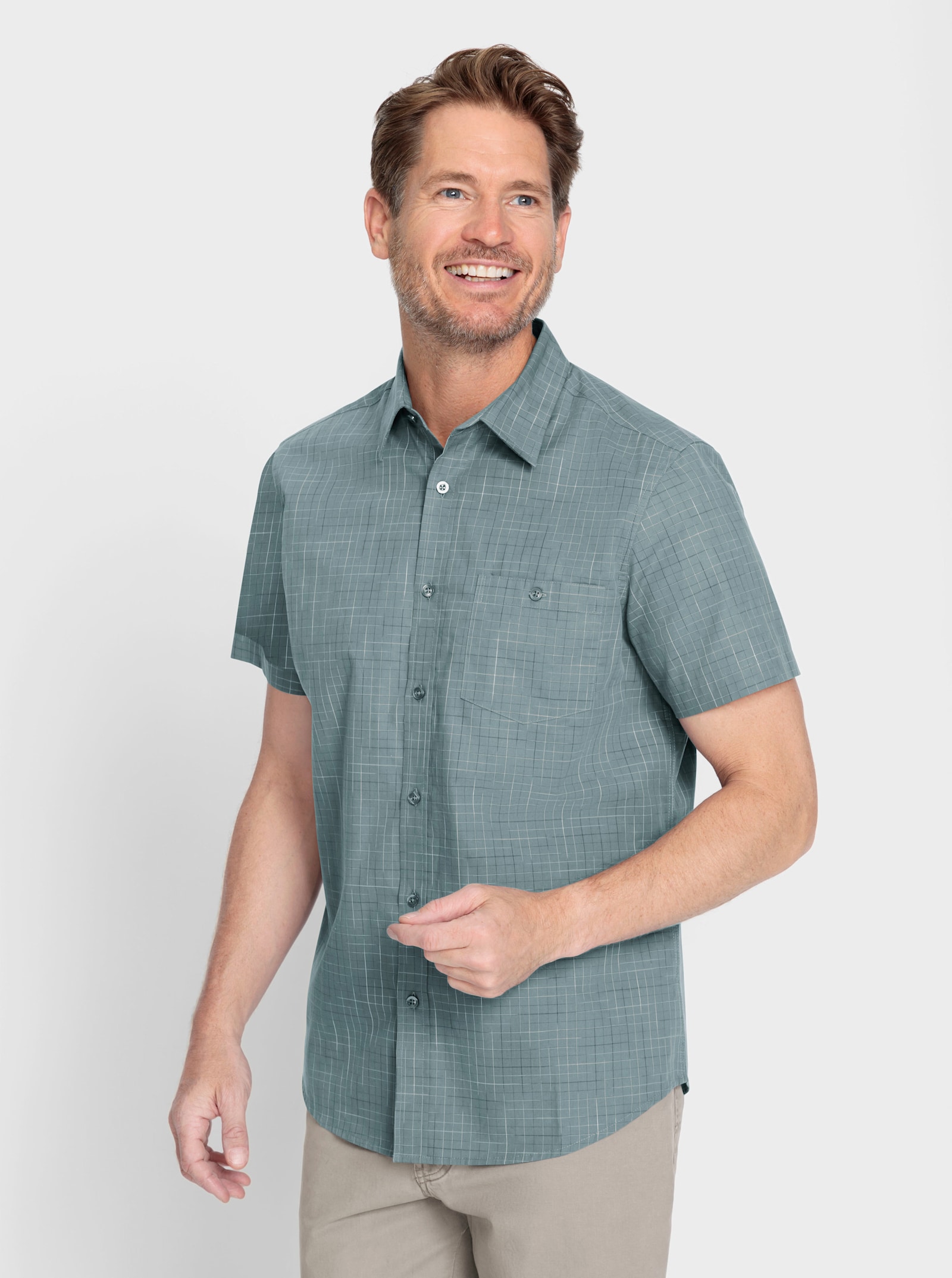 Catamaran Kurzarm-Hemd - jade