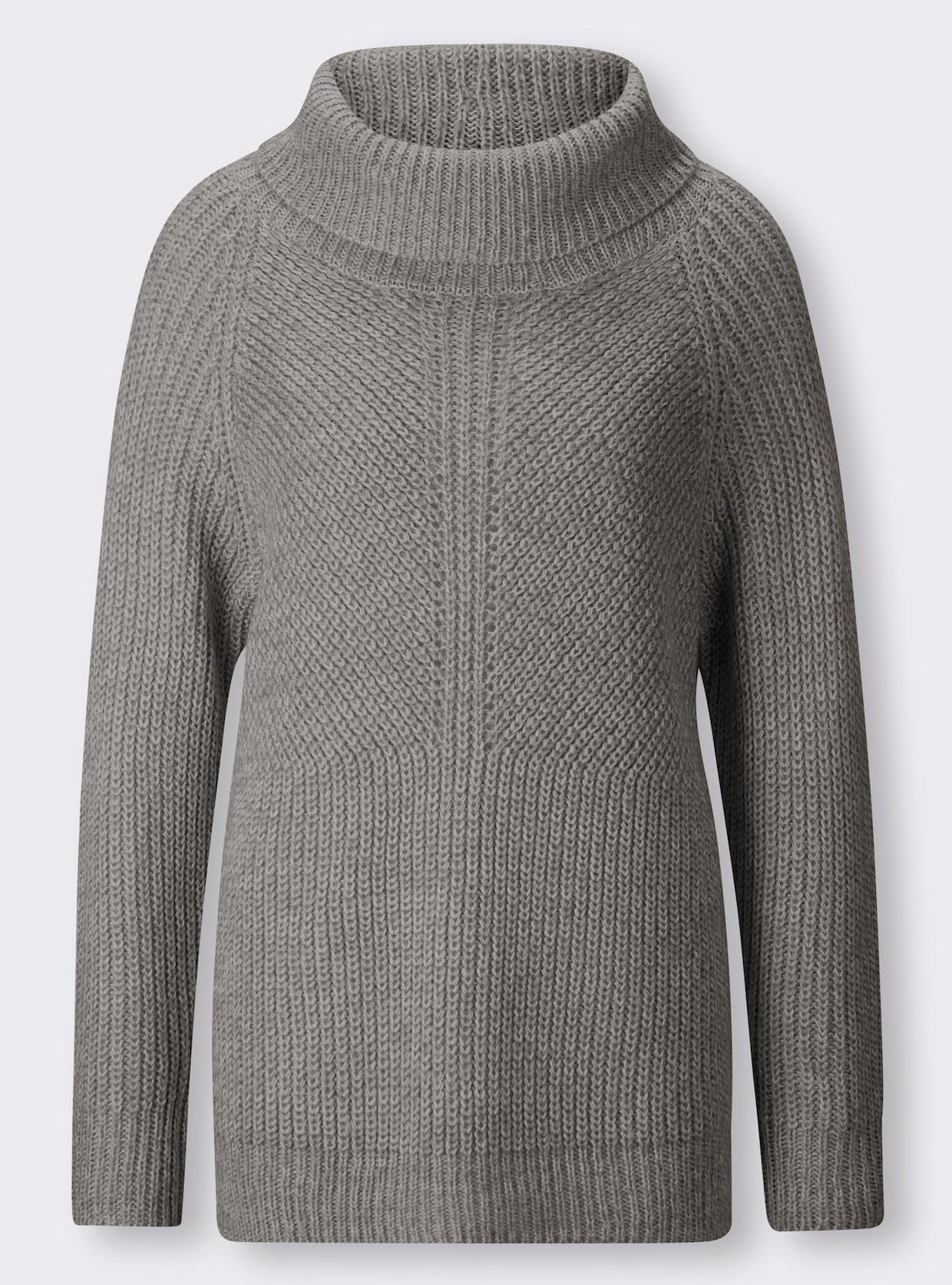 heine pull à col roulé - gris chiné