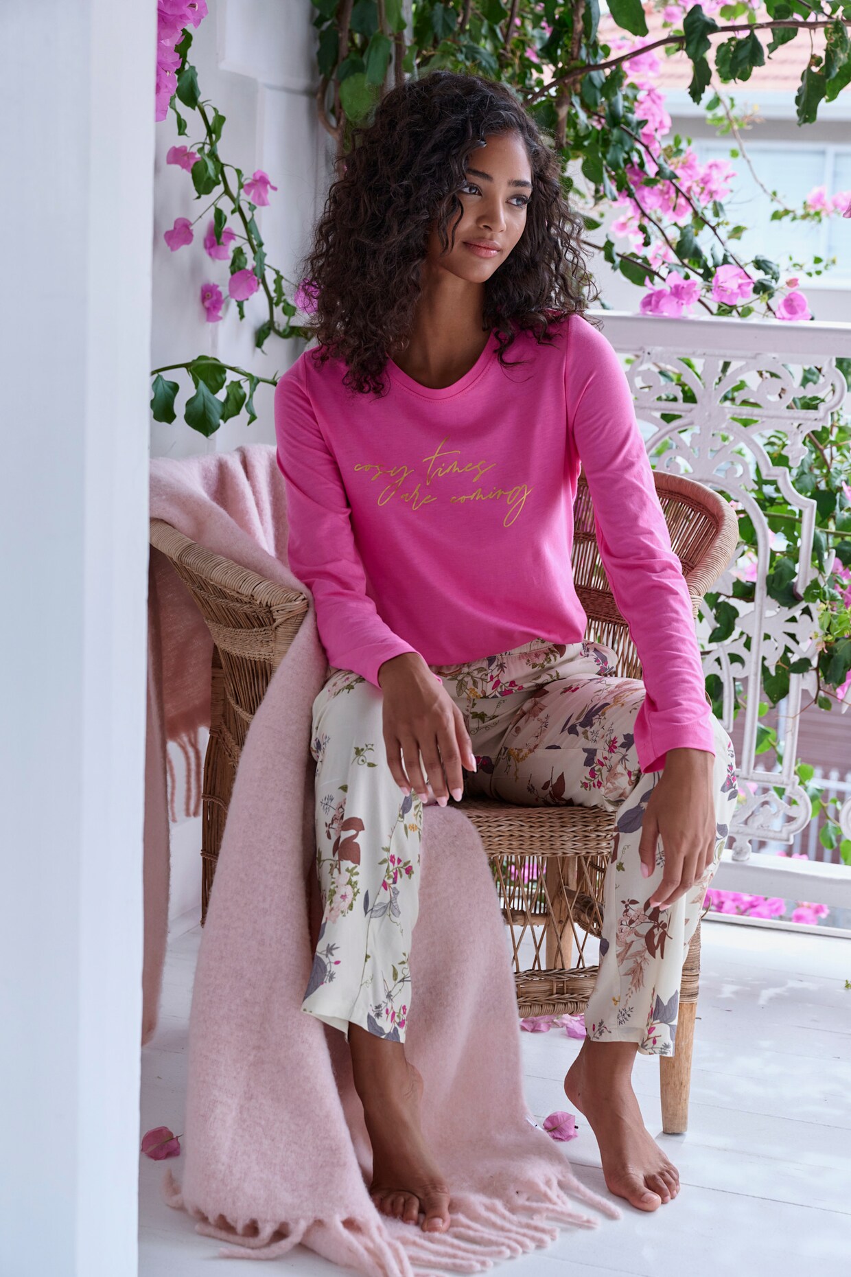 LASCANA Pyjamabovendeel - pink