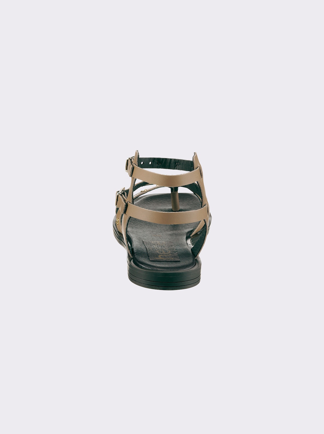heine Sandale - khaki-goldfarben