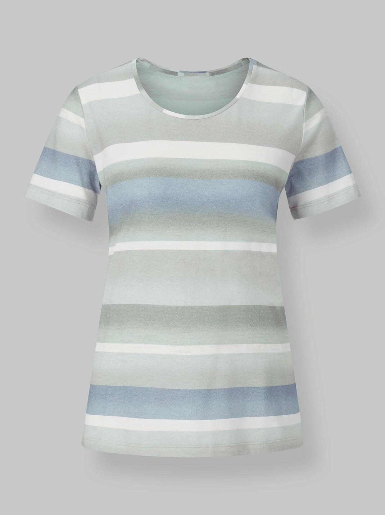 Rundhalsshirt - mint-bedruckt