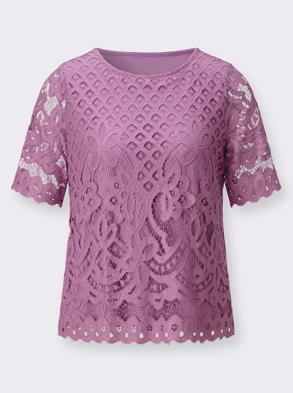 Spitzenshirt - orchidee