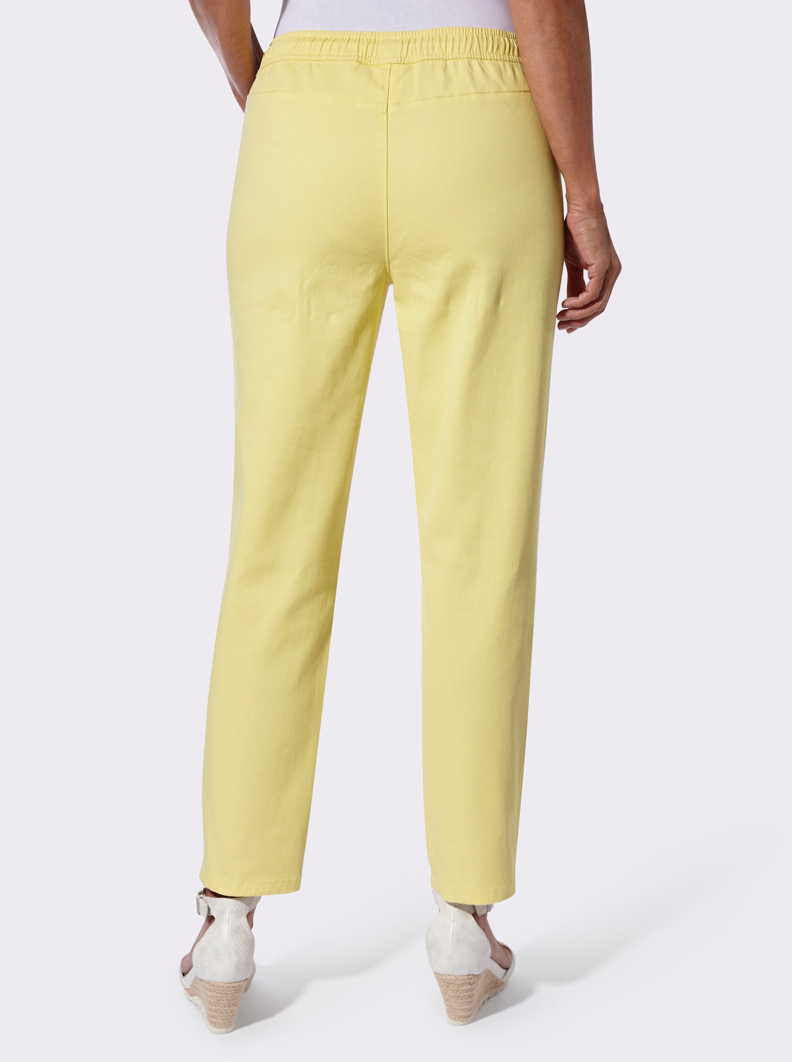 Schlupfjeans , weitenregulierbar - zitrone