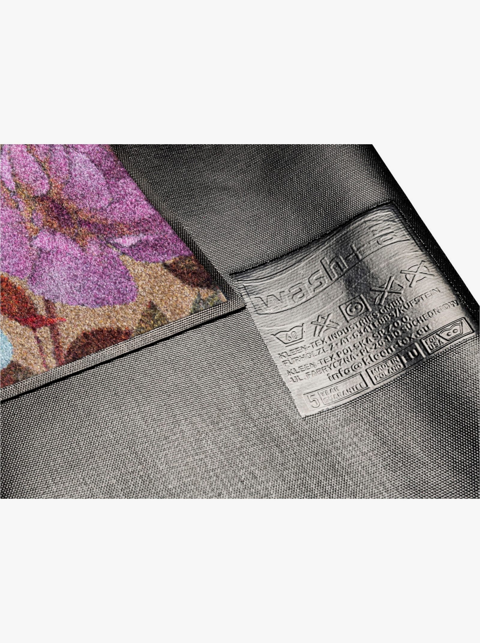 wash+dry by Kleen-Tex Fußmatte - blau-beige-bedruckt