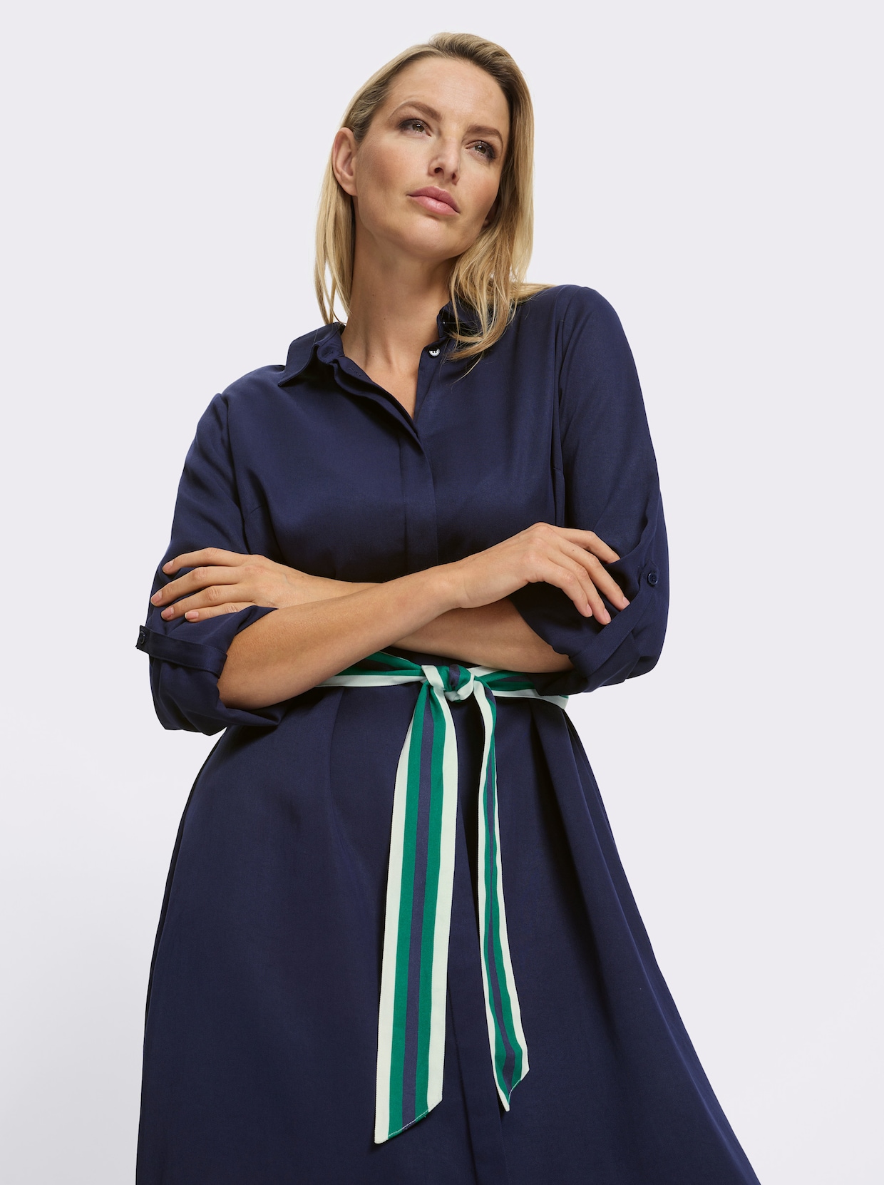 heine Hemdblusenkleid - marine