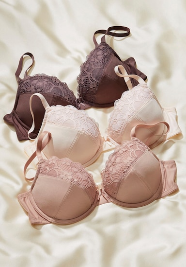 petite fleur Soutien-gorge push-up - chocolat + toffee + poudre