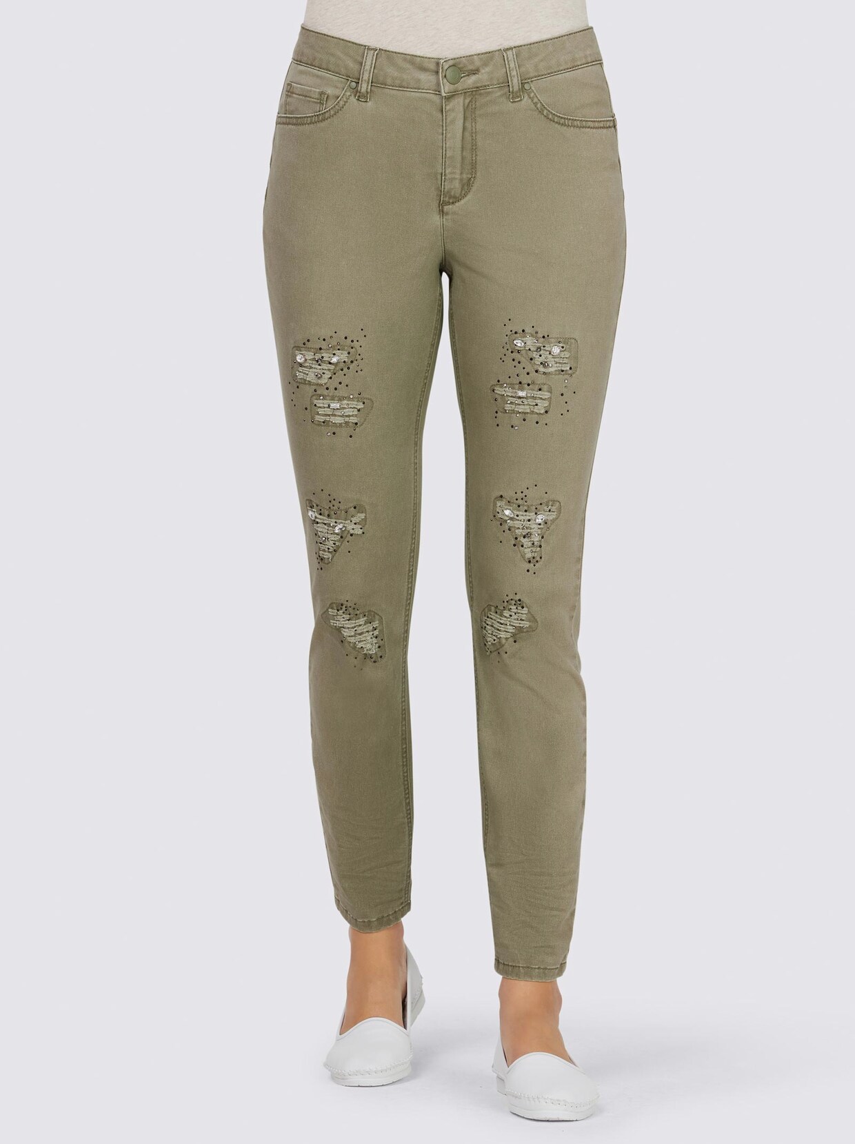 Rick Cardona Push-up-Jeans - khaki
