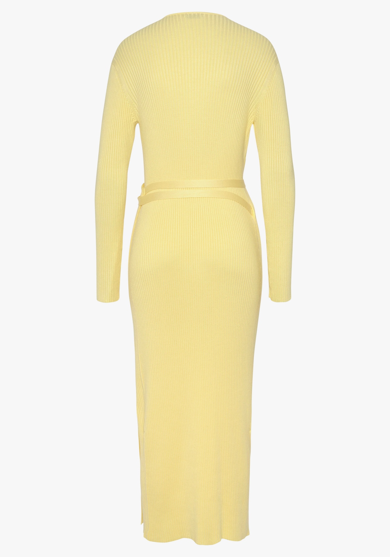 LASCANA Robe en tricot - jaune