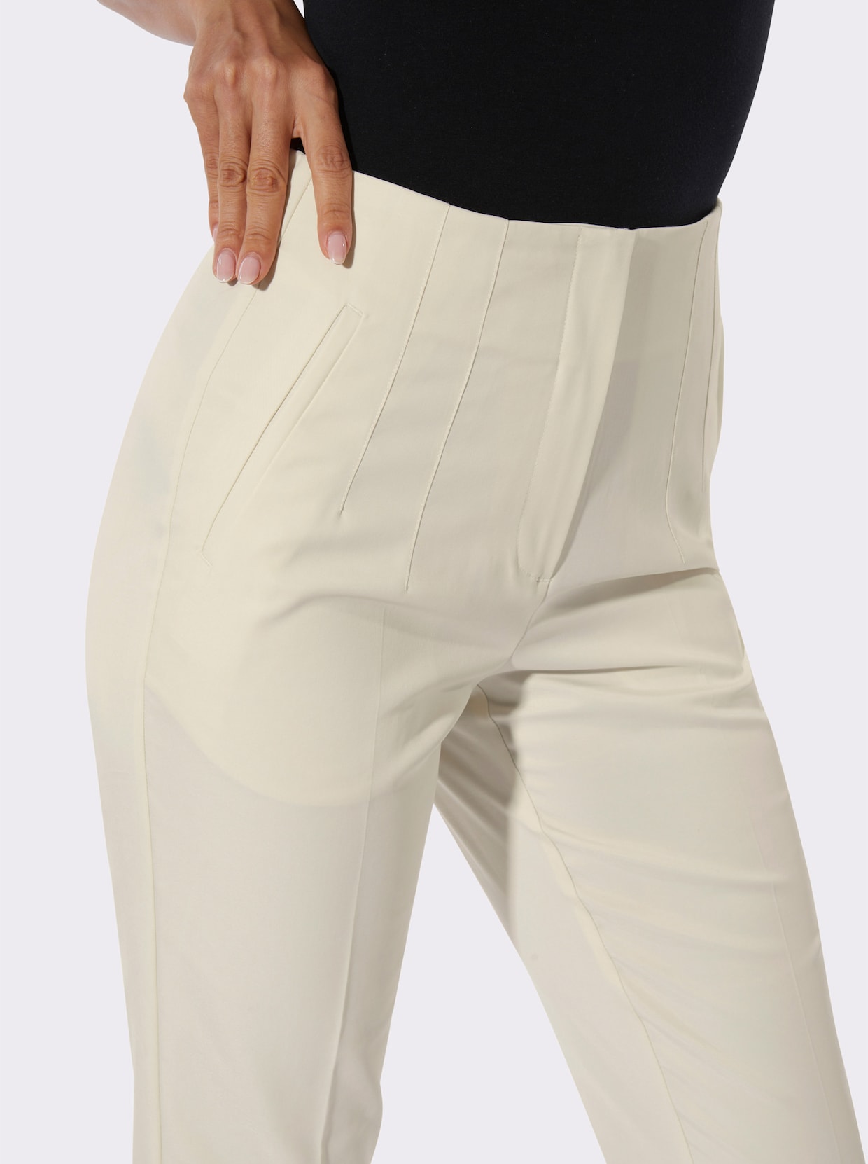 Lyocell-Mix-Hose - champagner