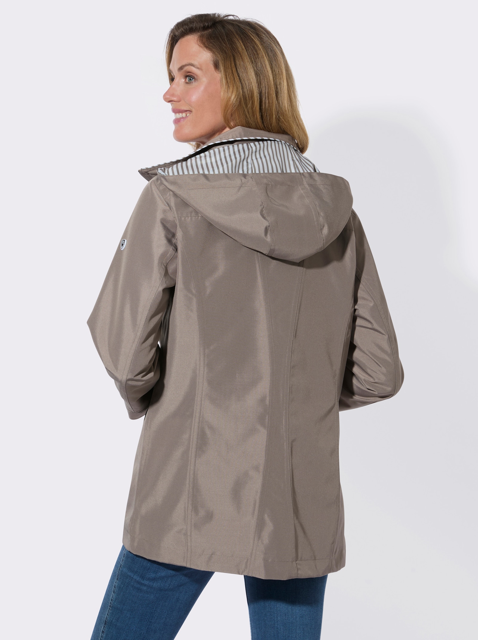 Funktionsjacke wind- und wasserabweisend - taupe