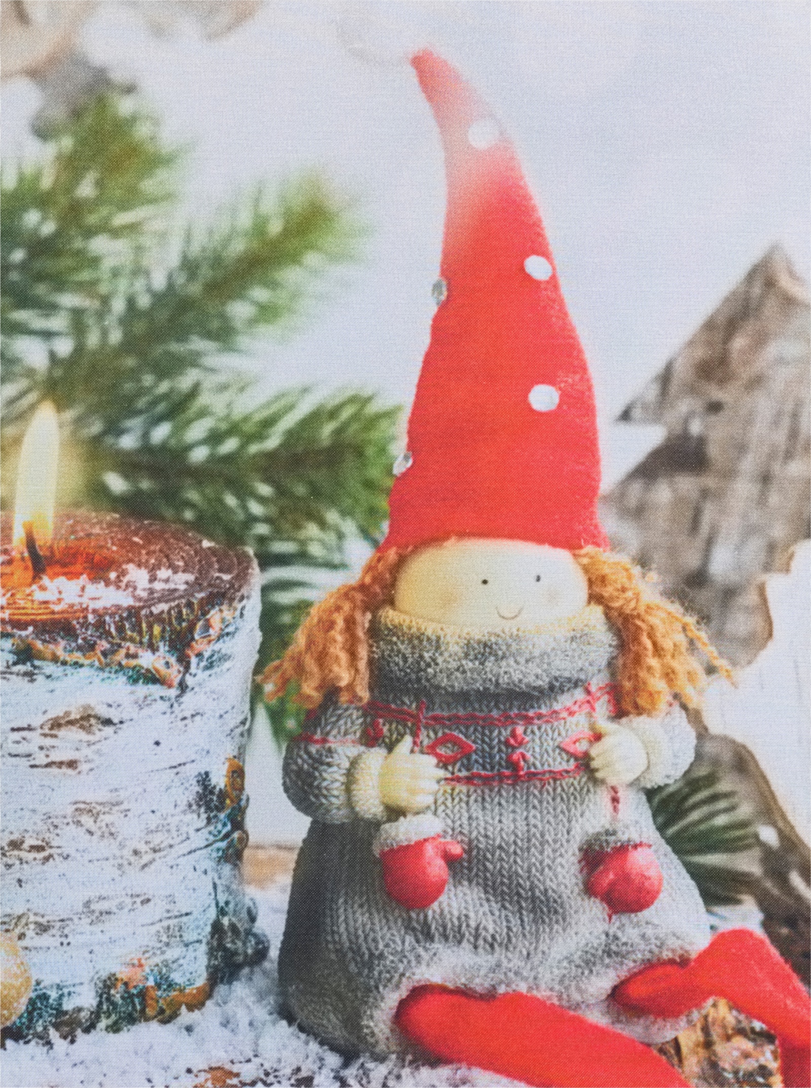 heine home Kurzgardine - weiß-bunt